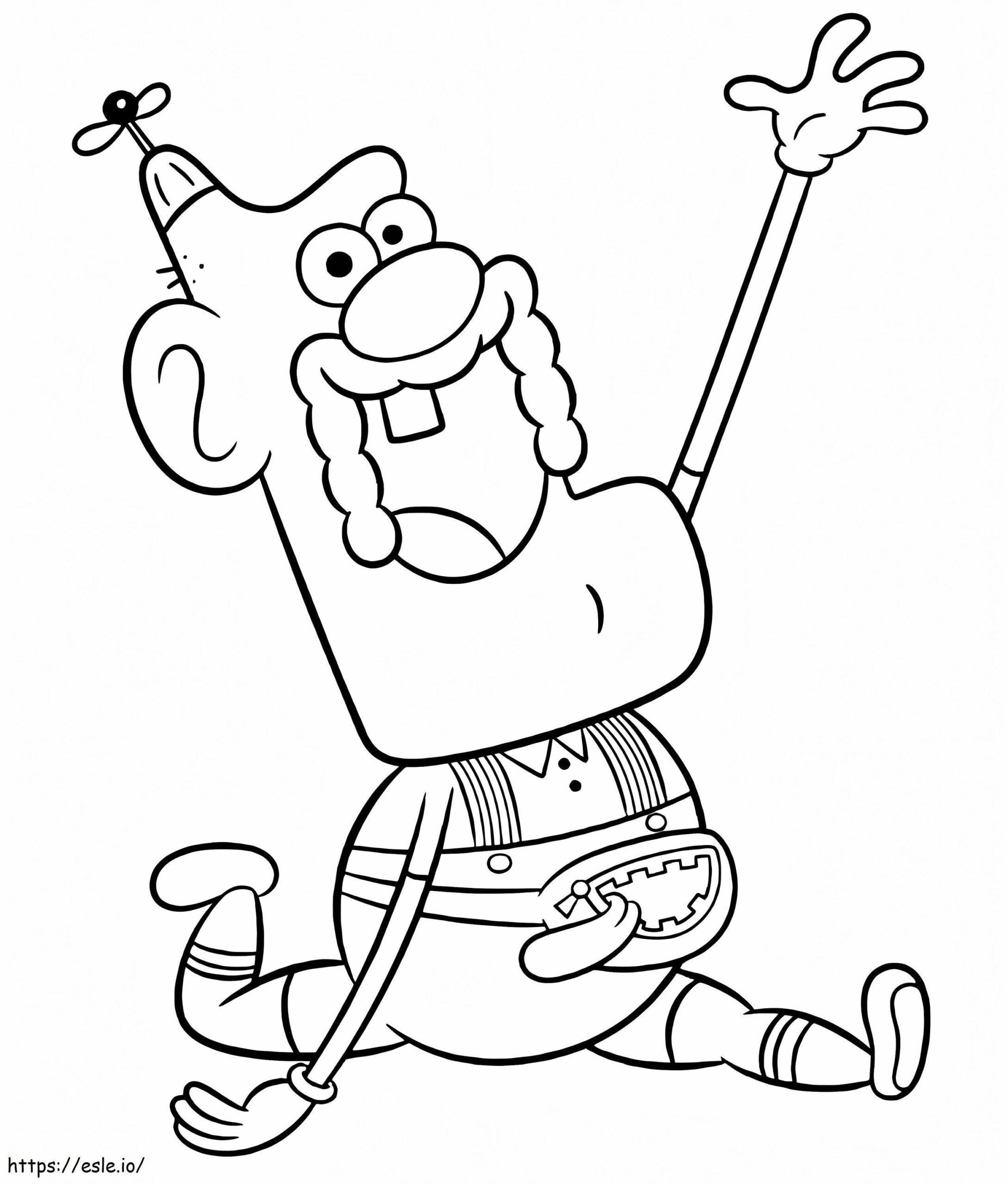 Funny Uncle Grandpa Coloring Page Printable