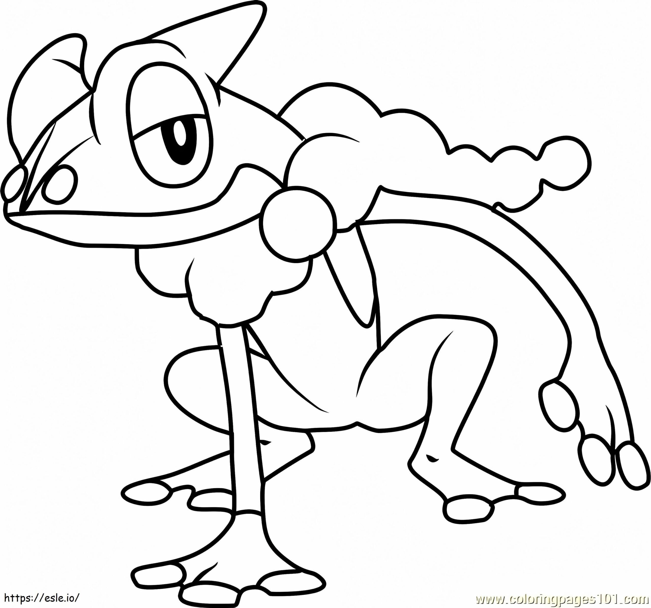 Frogadier Pokemon Coloring Page