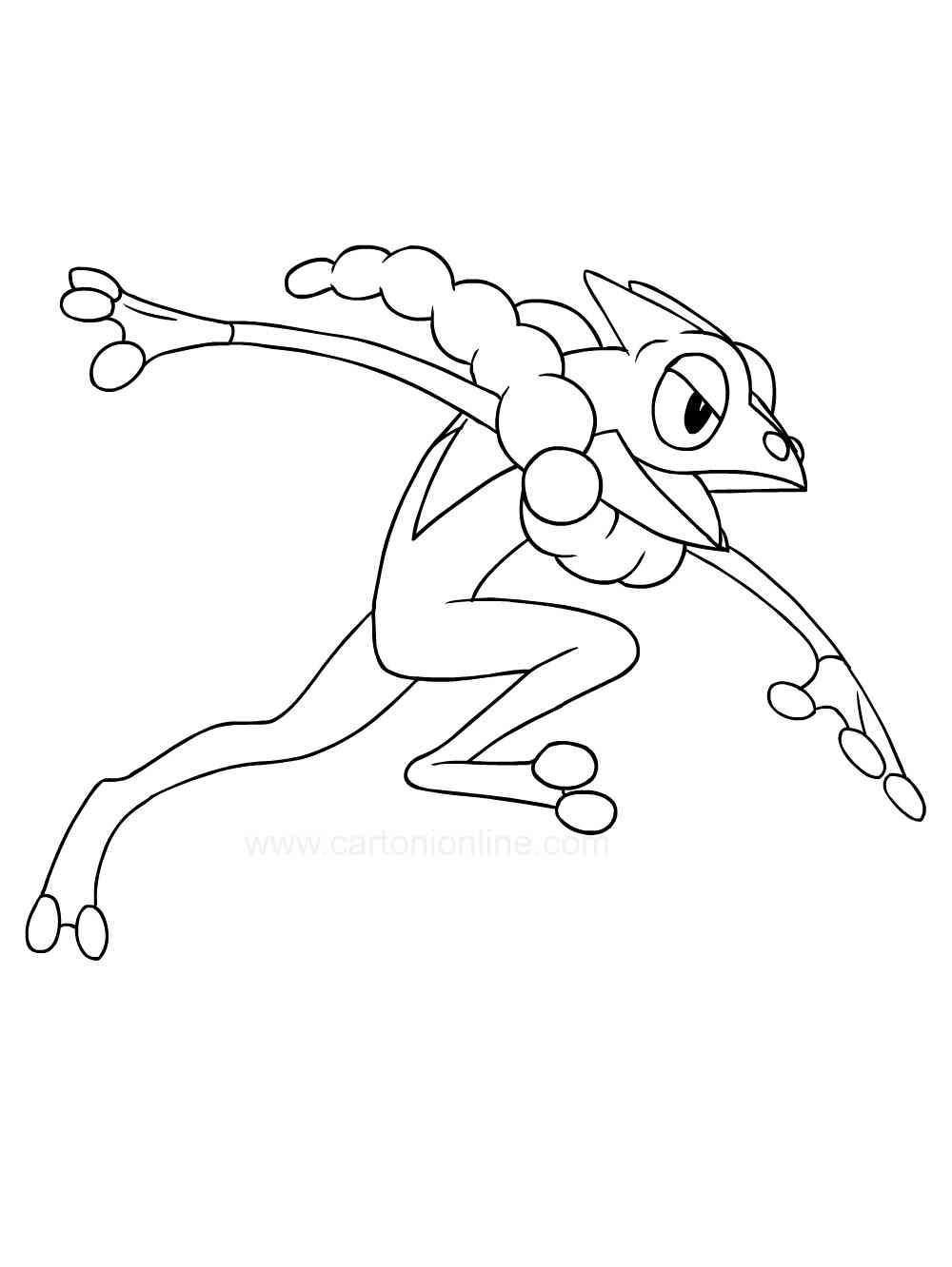 Frogadier Pokemon Coloring Pages Free Printable