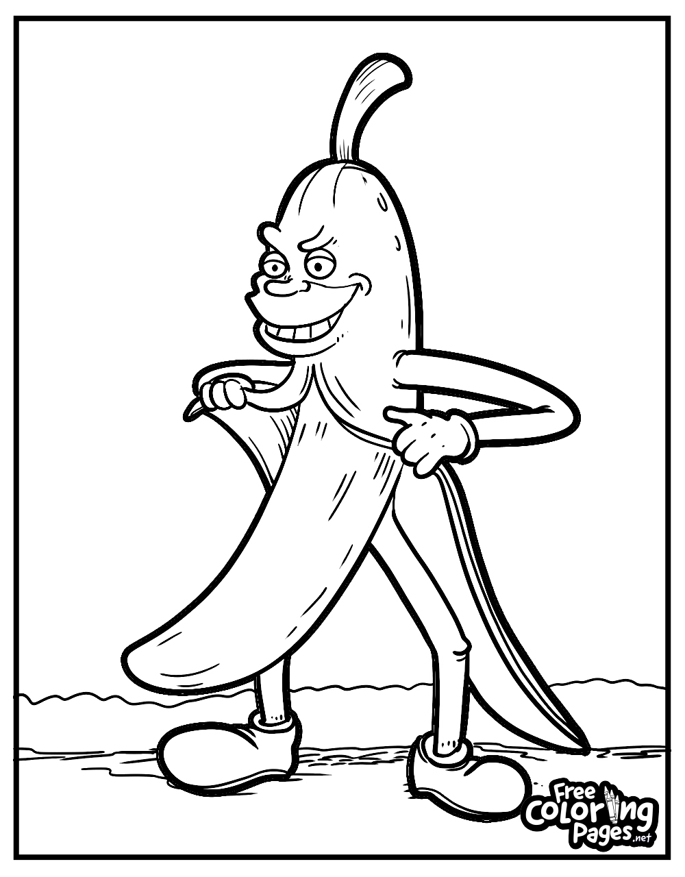 Strange Weird Coloring Sheet Printable
