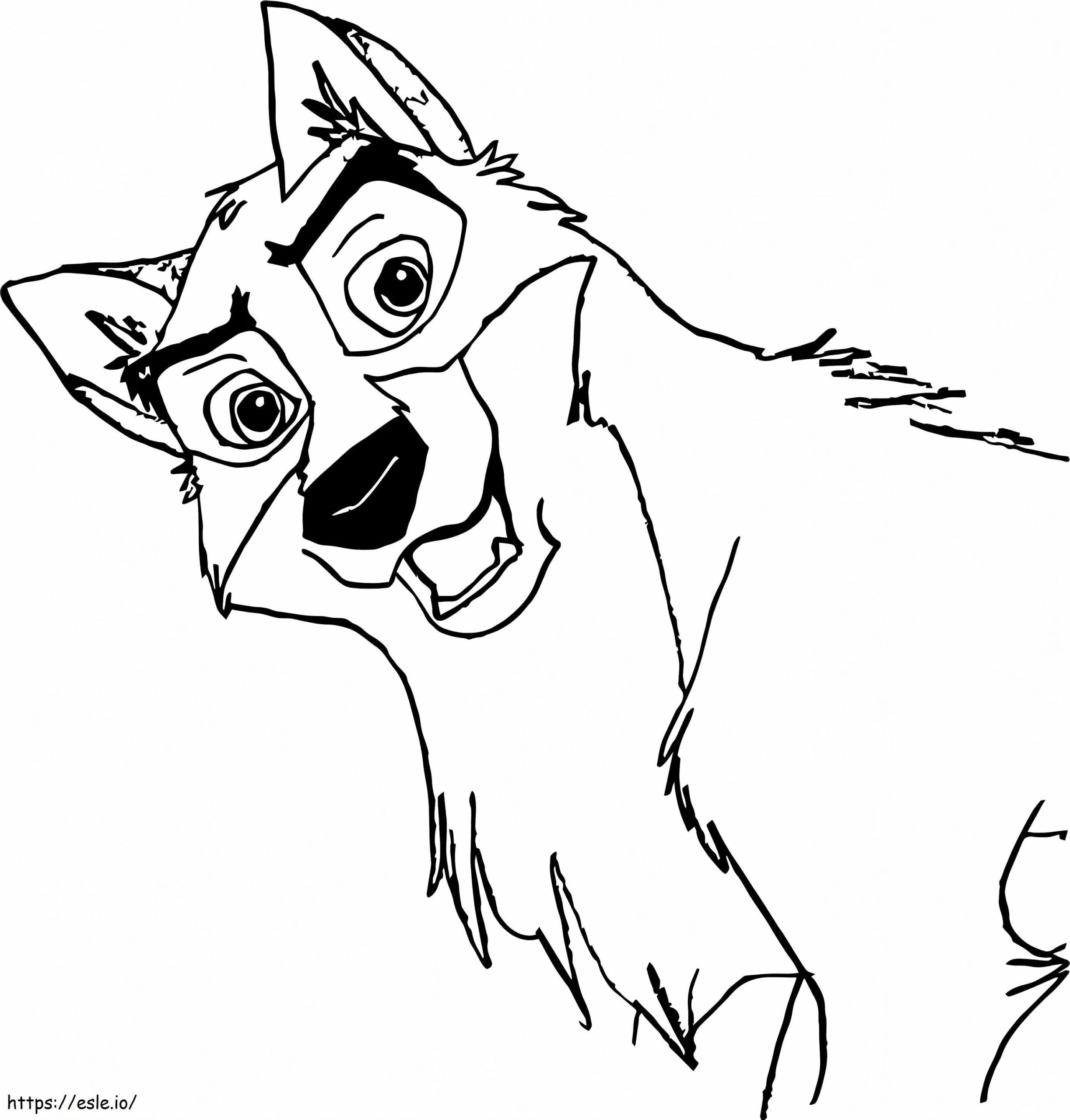 Funny Balto Coloring Page