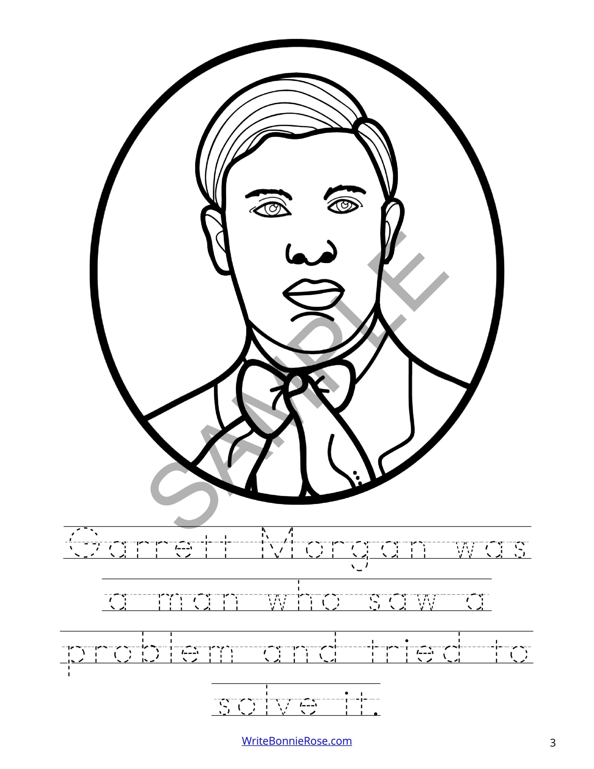 Garrett Morgan Coloring Book Level B Made By Teachers