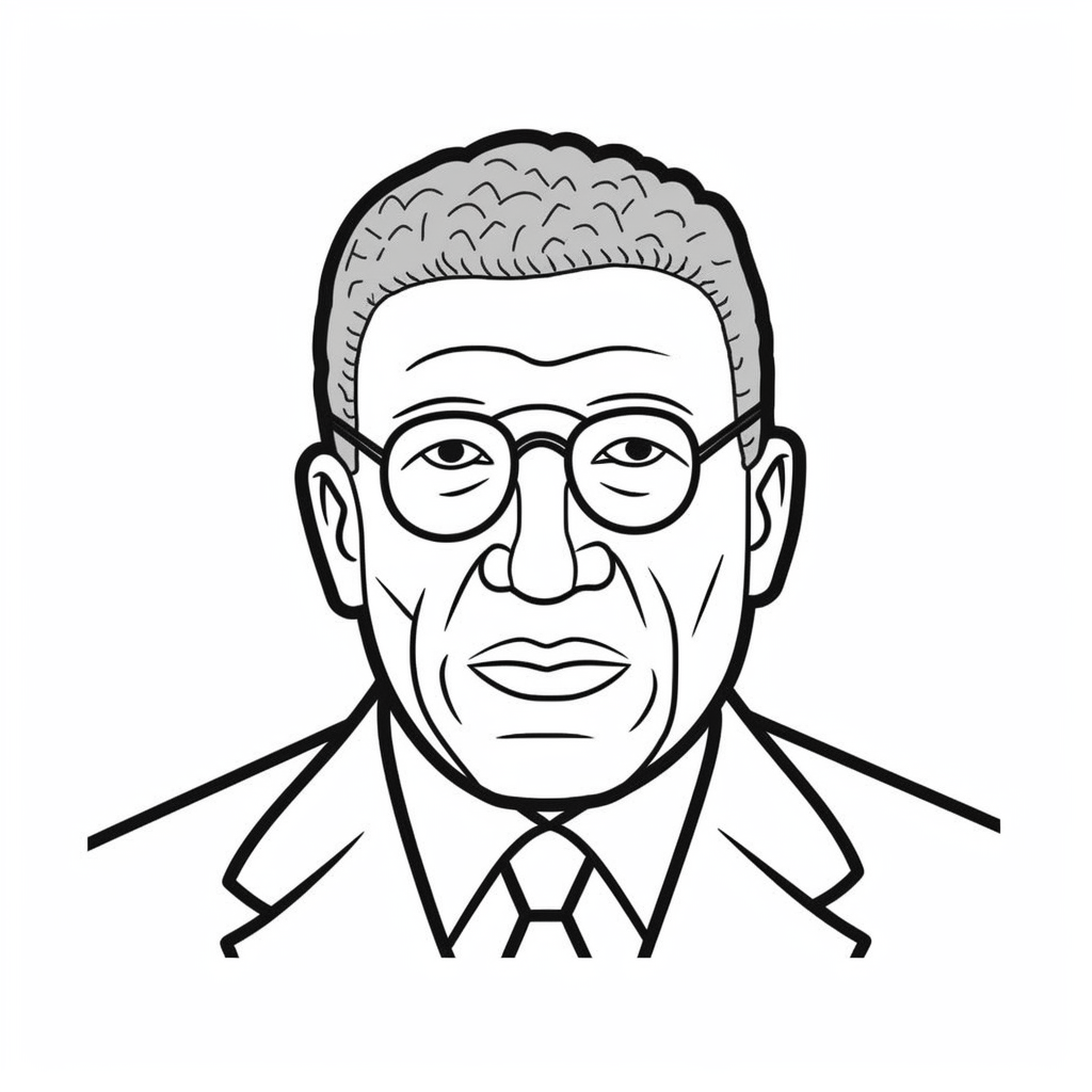 Garrett Morgan Traffic Light Coloring Sheet