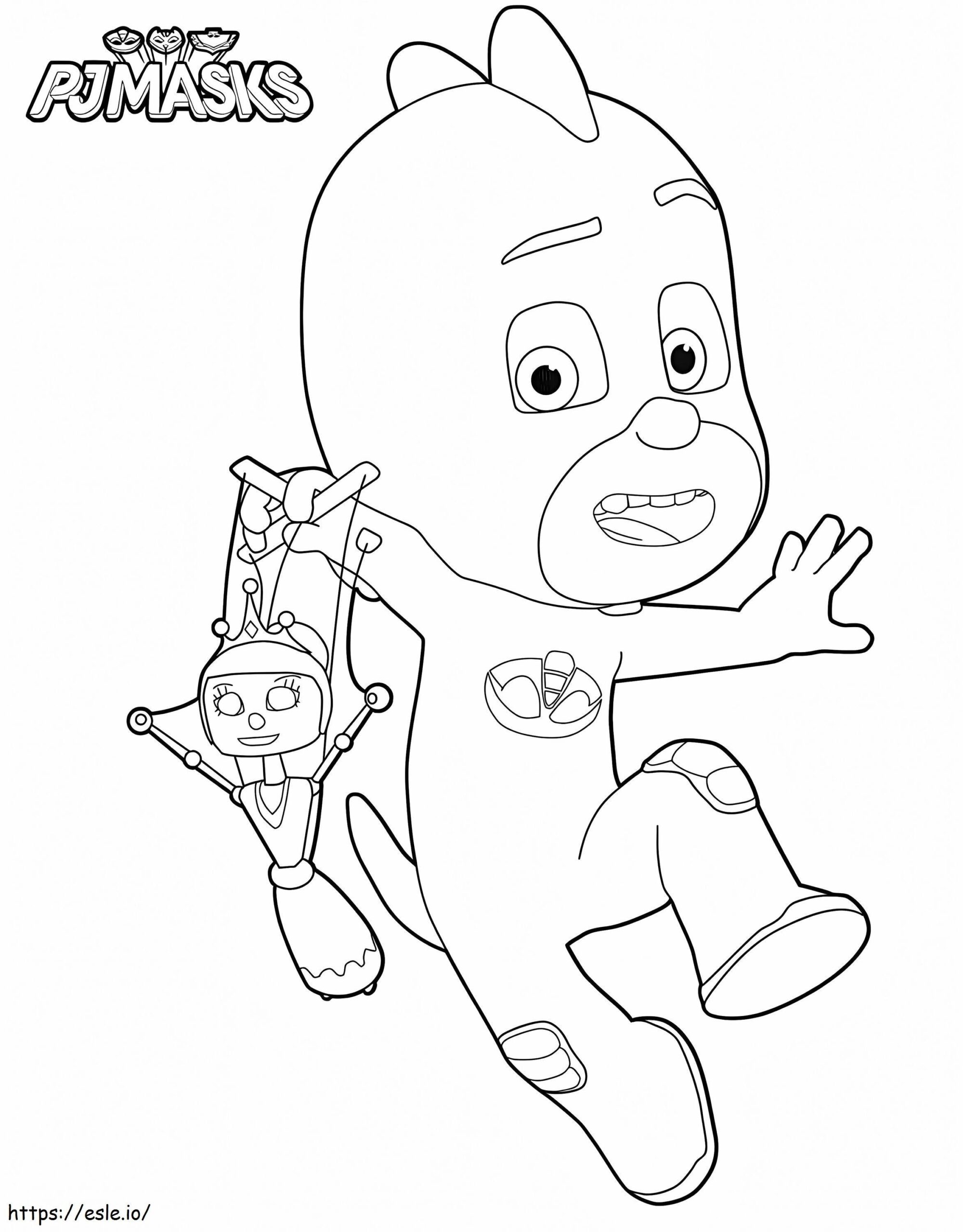 Gekko Pj Masks Coloring Page Printable
