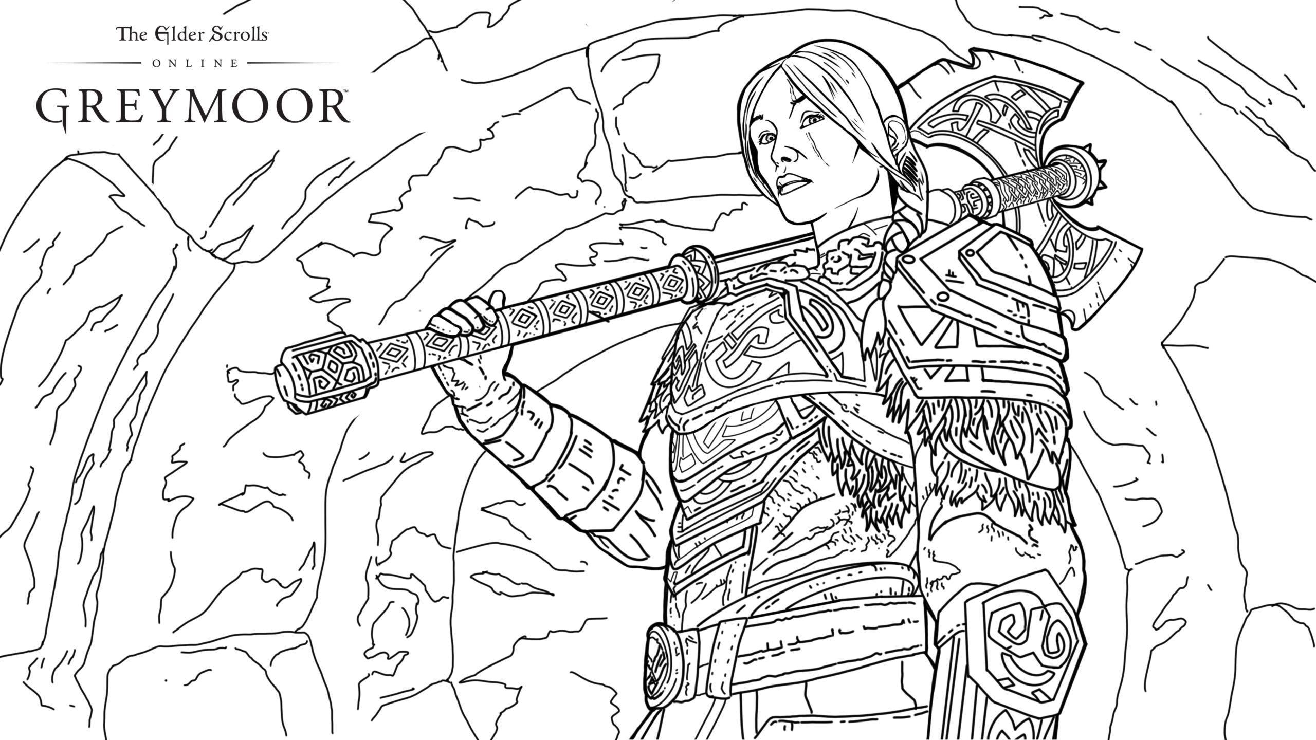 Get Creative At Home With These Greymoor Coloring Pages The Elder Scrolls Online