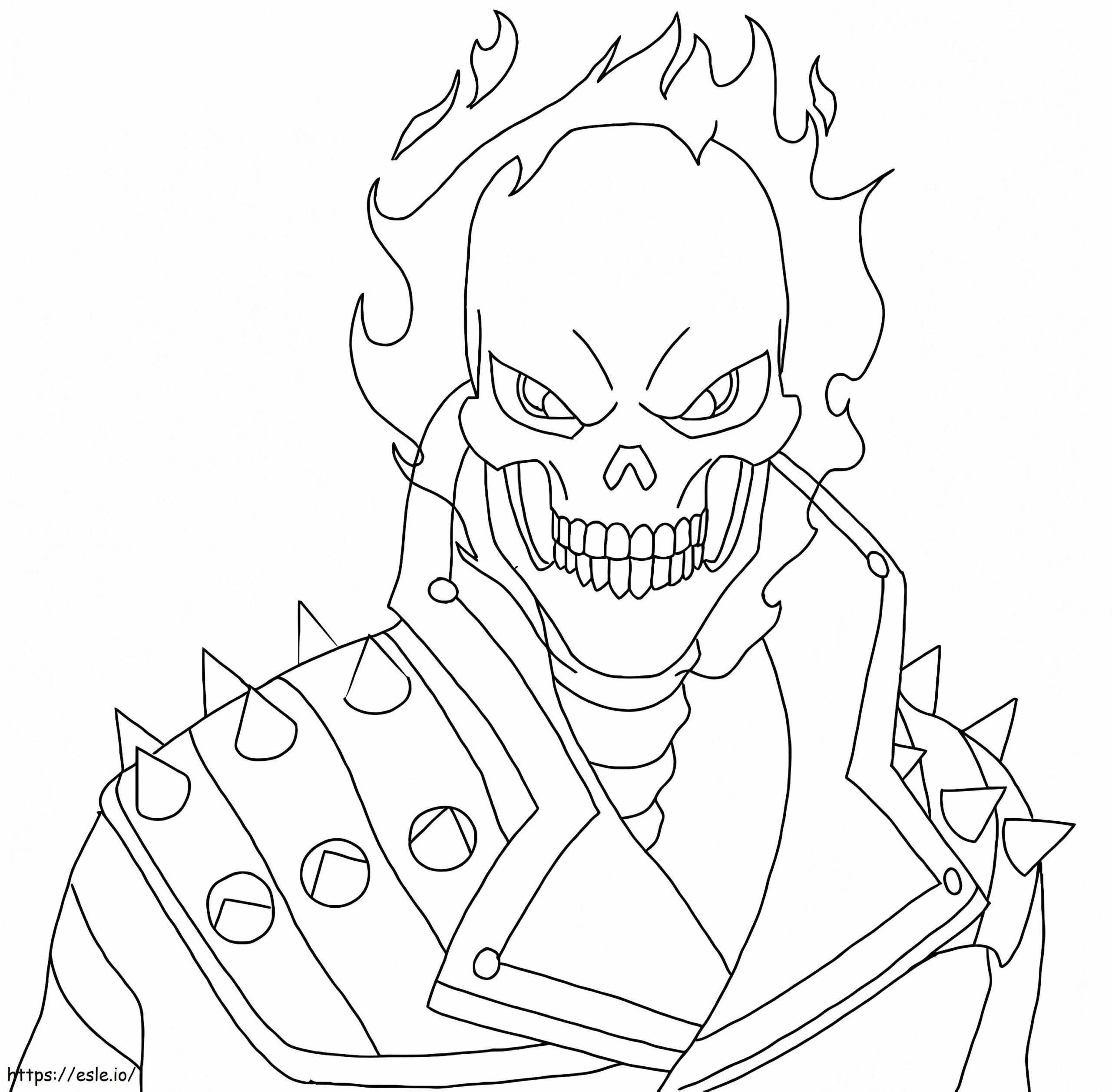 Ghost Rider 1 Coloring Page