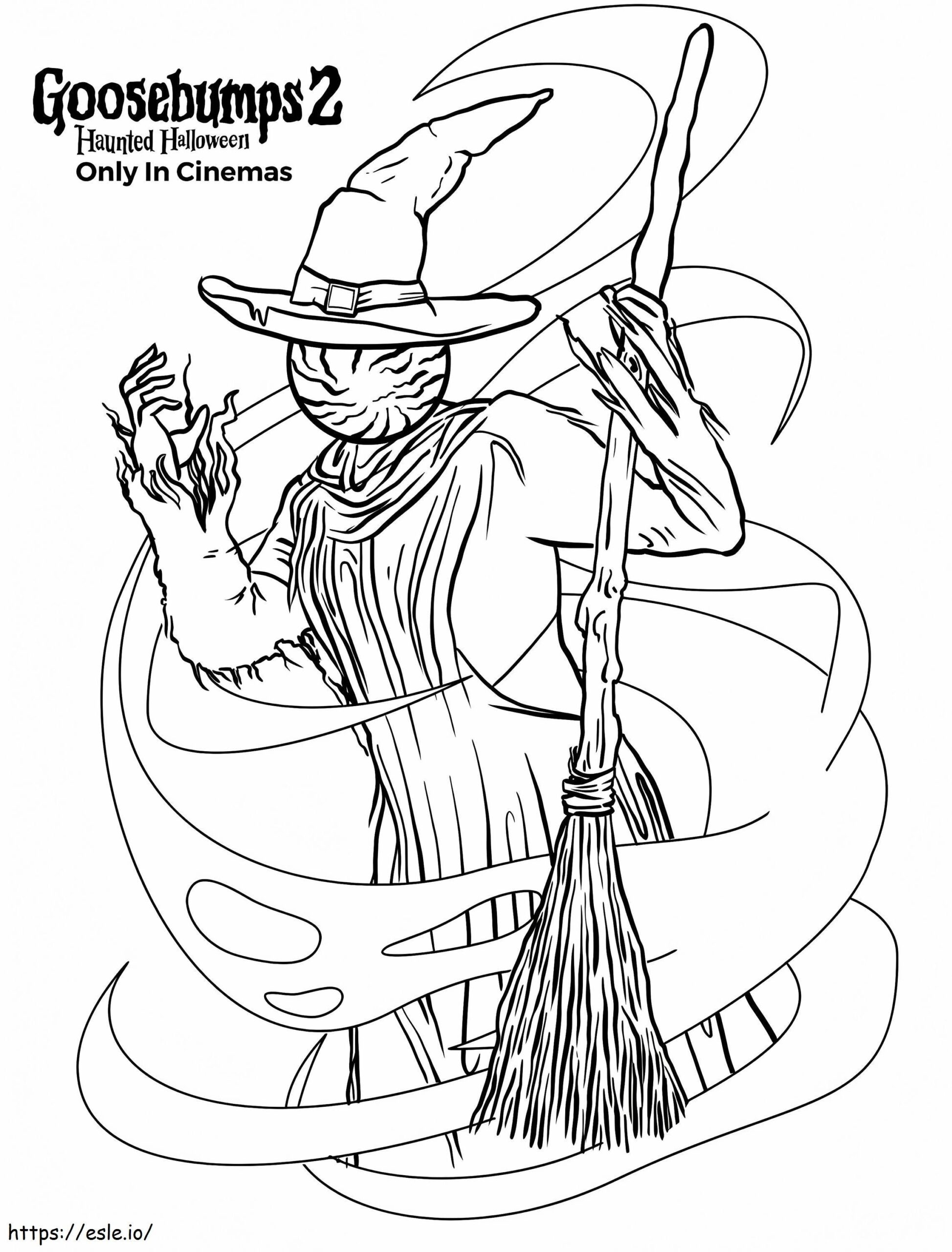 Ghostly Witches From Goosebumps Coloring Page