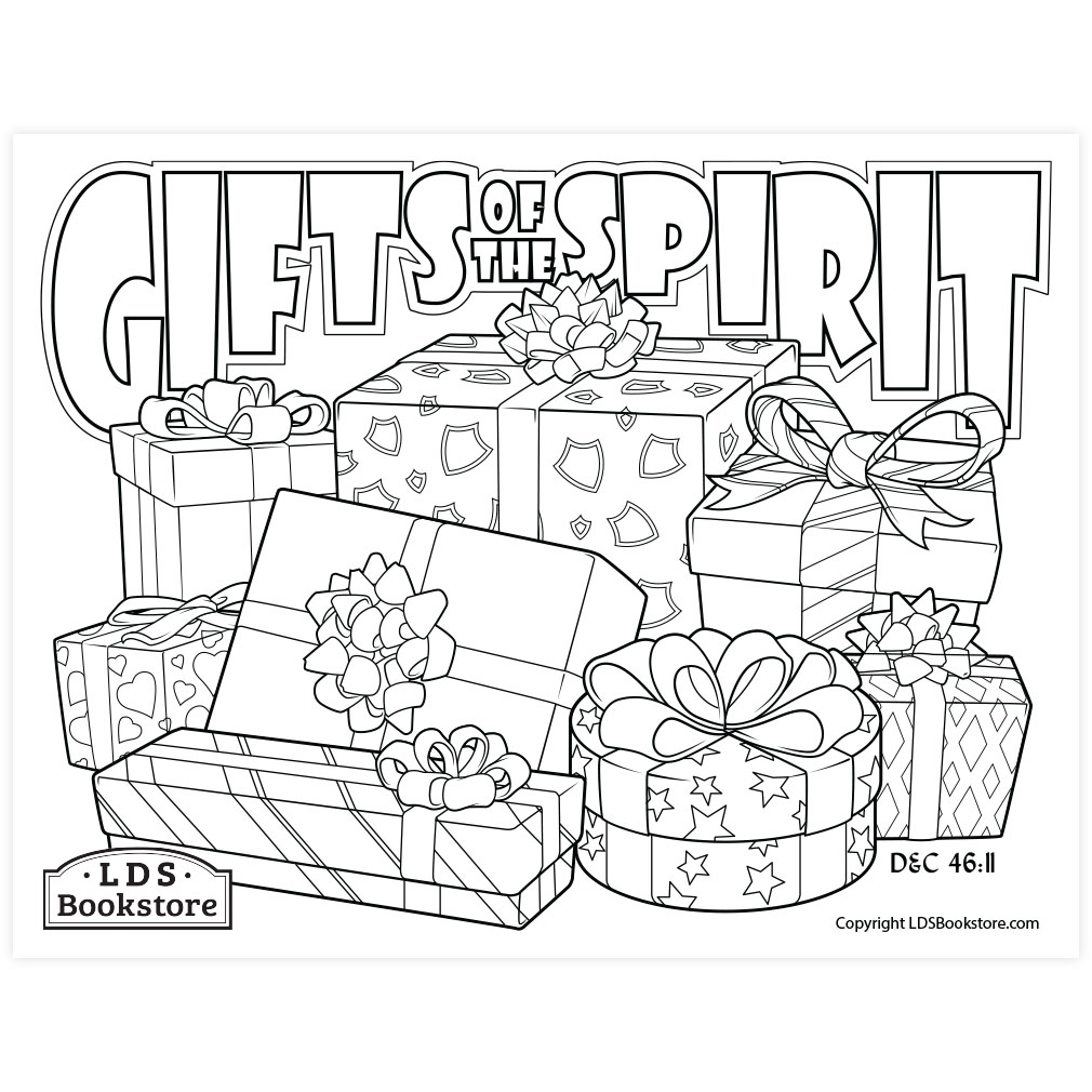 Gifts Of The Spirit Coloring Page Printable Doctrine And Covenants Coloring Page