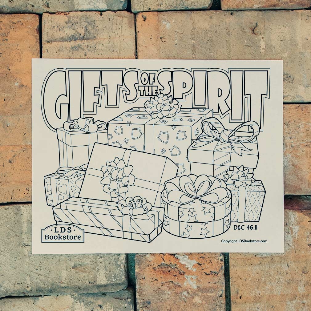 Gifts Of The Spirit Coloring Page Printable Doctrine And Covenants Coloring Page