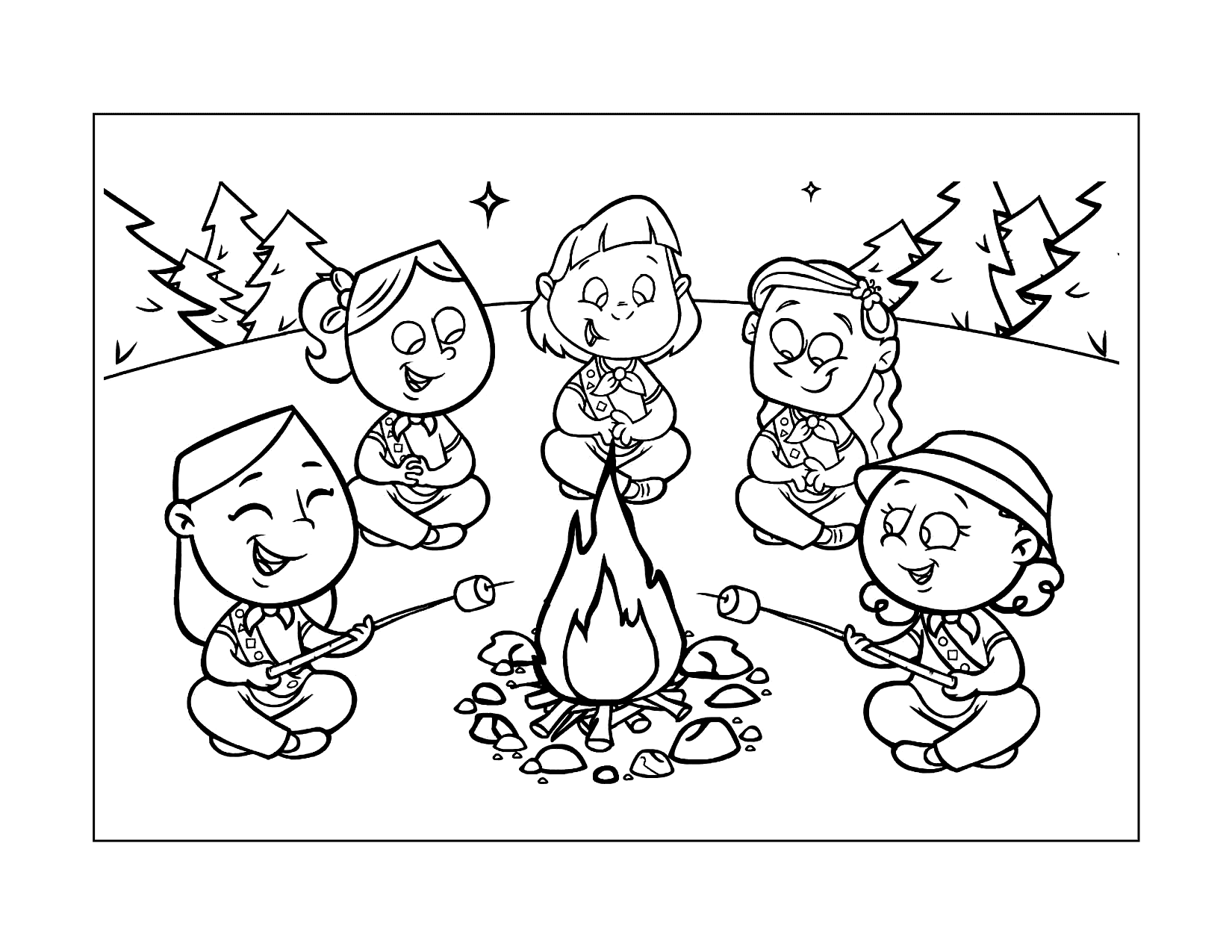 Girl Scout Coloring Pages Printable Coloring Pages FREE
