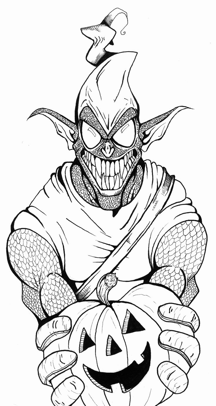 Green Goblin Coloring Pages Printable