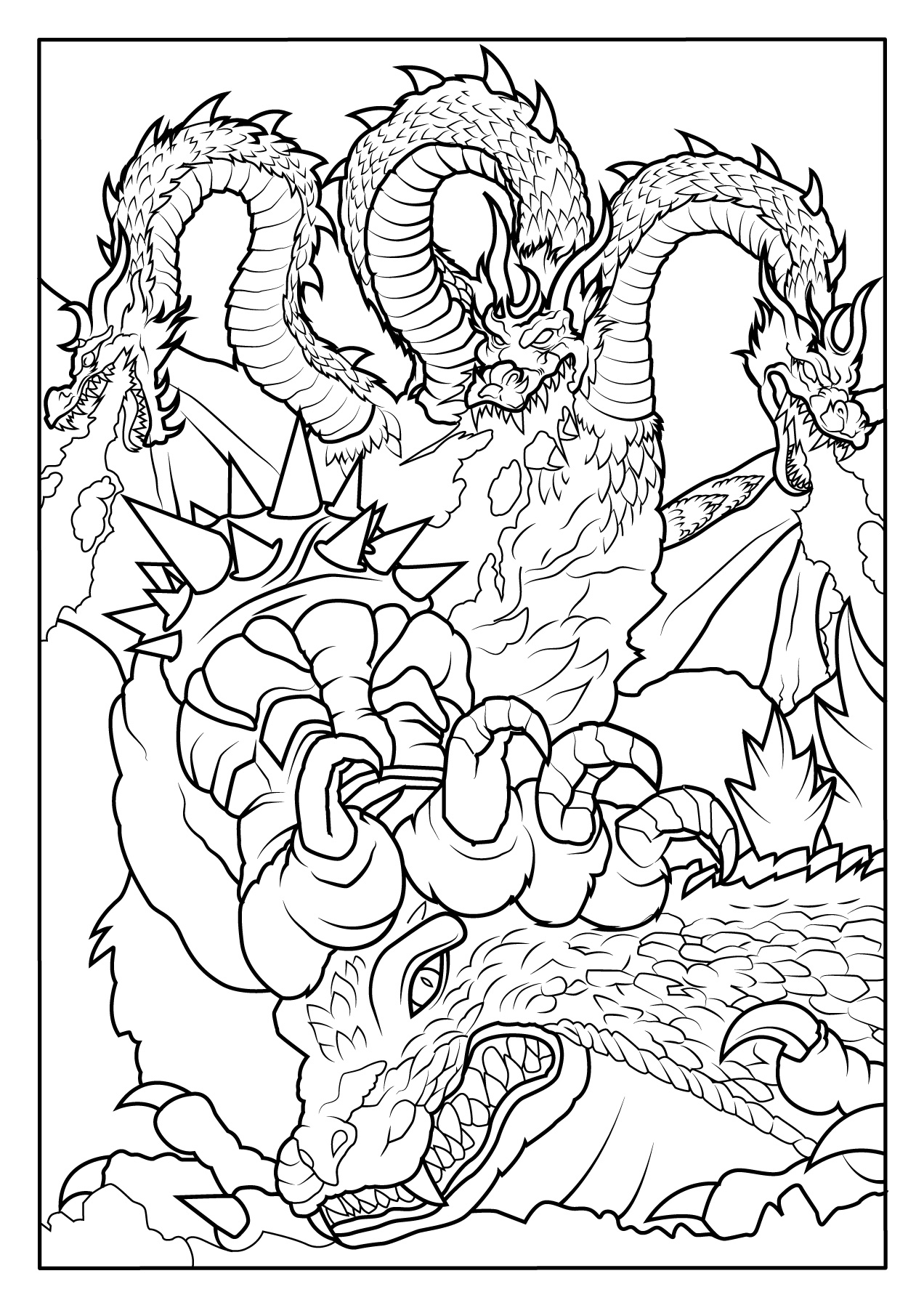 Godzilla Coloring Pages Free Printable PDFs WakeTheKids