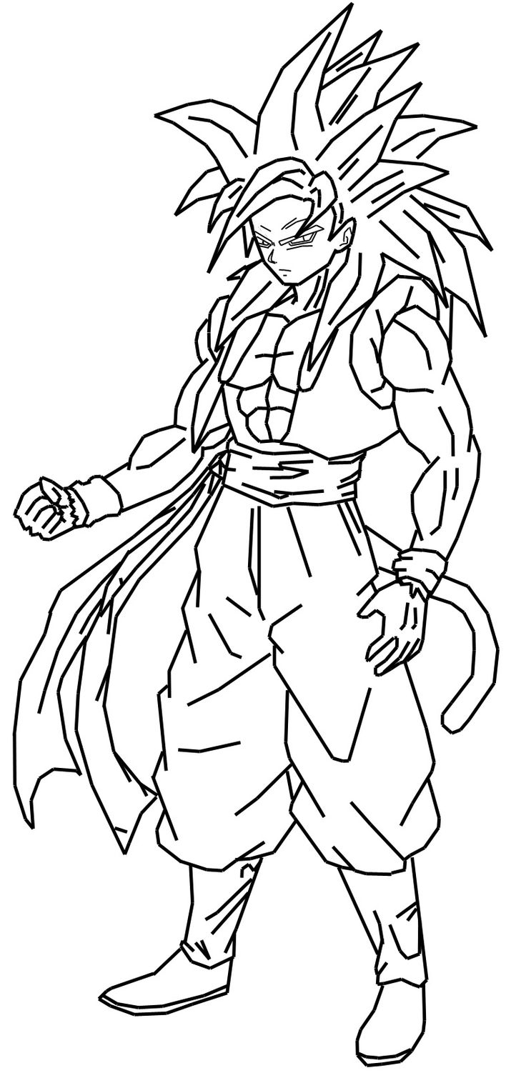 Gogeta Ssj4 Coloring Pages