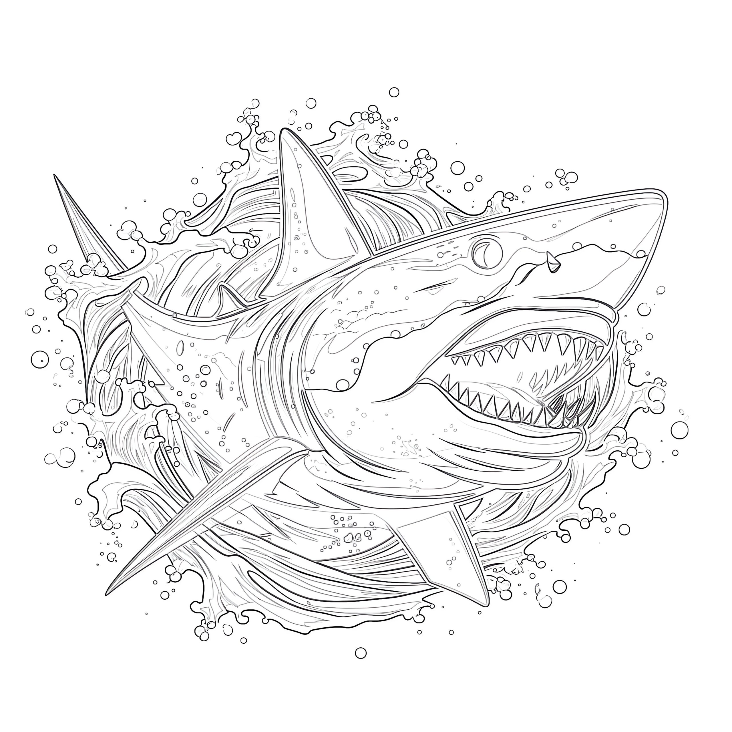 Great White Shark Shark Coloring Pages Coloring Pages Mimi Panda