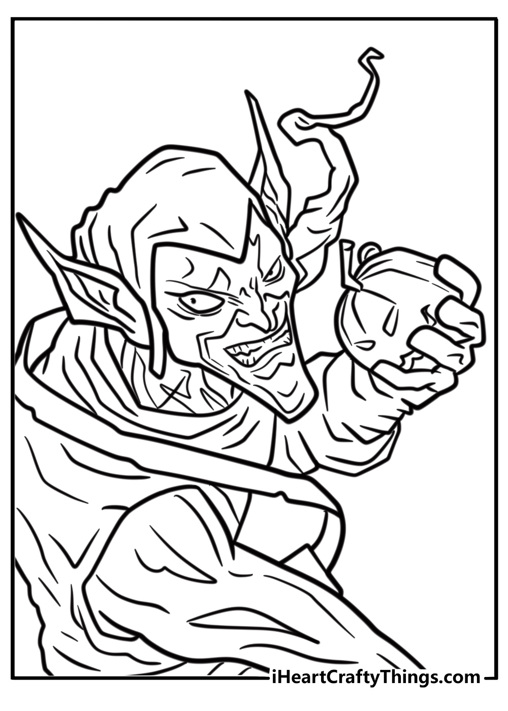 Green Goblin Coloring Pages 25 Free Printables For Kids
