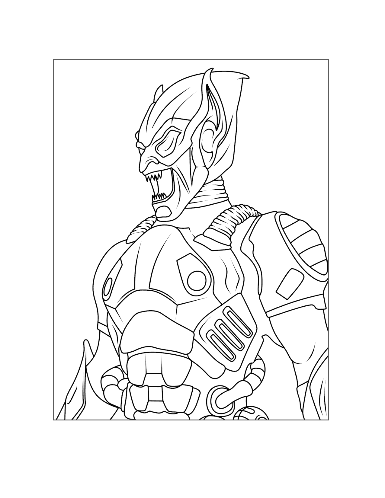 Green Goblin Coloring Pages Printable Coloring Pages FREE