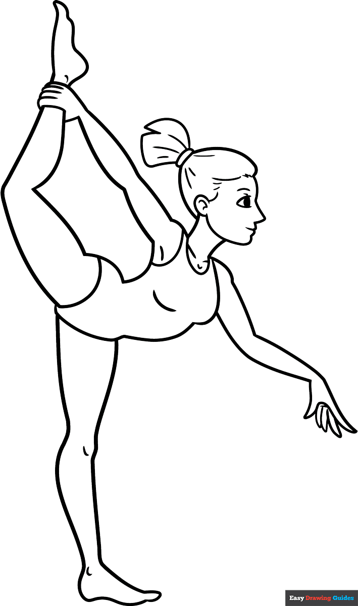 Gymnastics Coloring Pages Printable