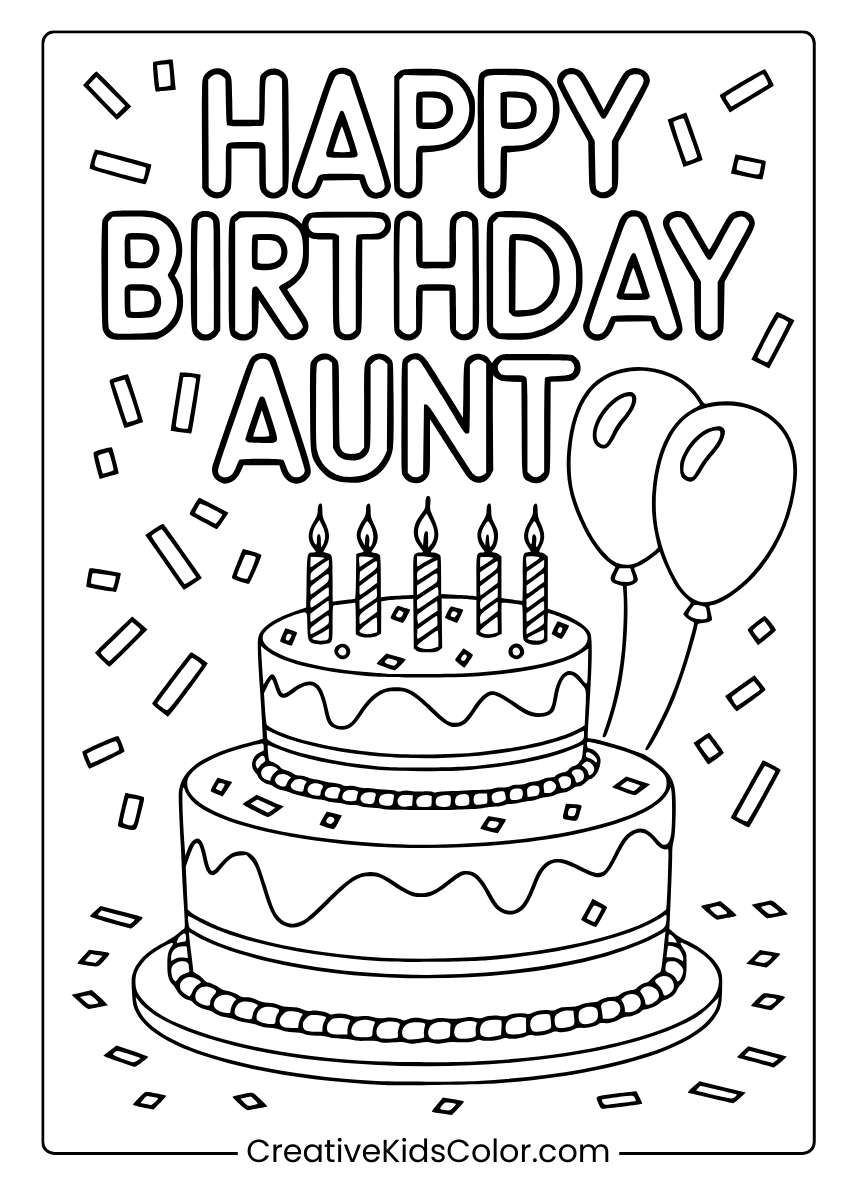 Aunt Clipart Mom Happy 18 Coloring Page