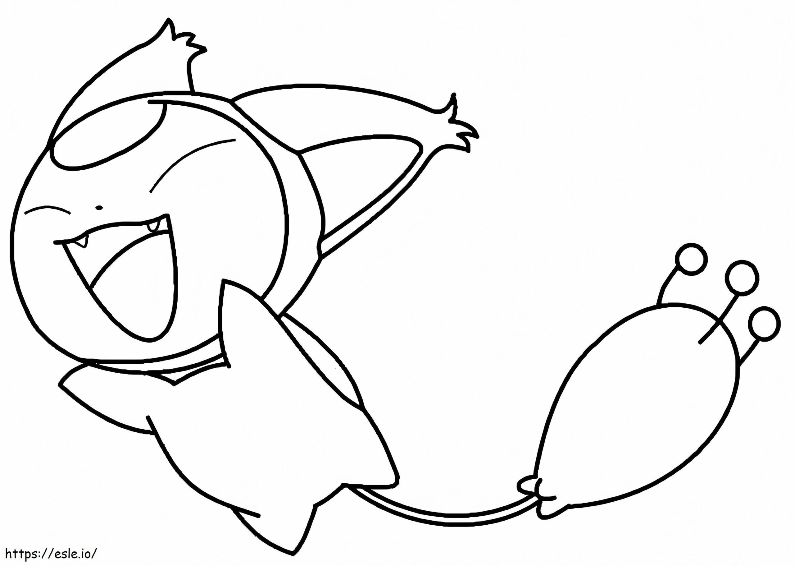 Happy Skitty Pokemon Coloring Page