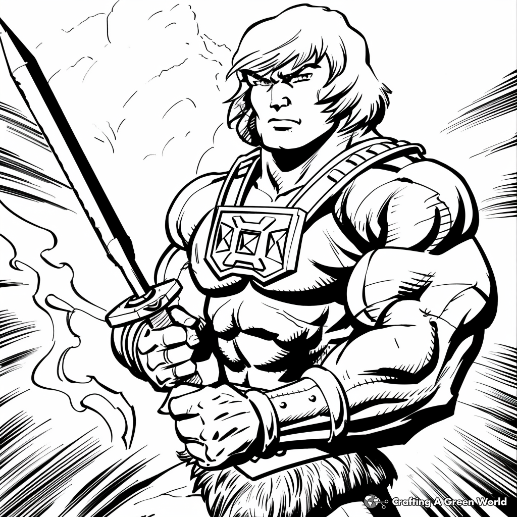 He Man Coloring Pages Free Printable 
