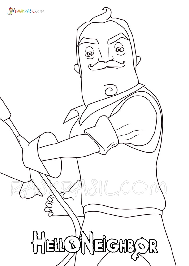 Hello Neighbor Coloring Pages 22 New Images Free Printable