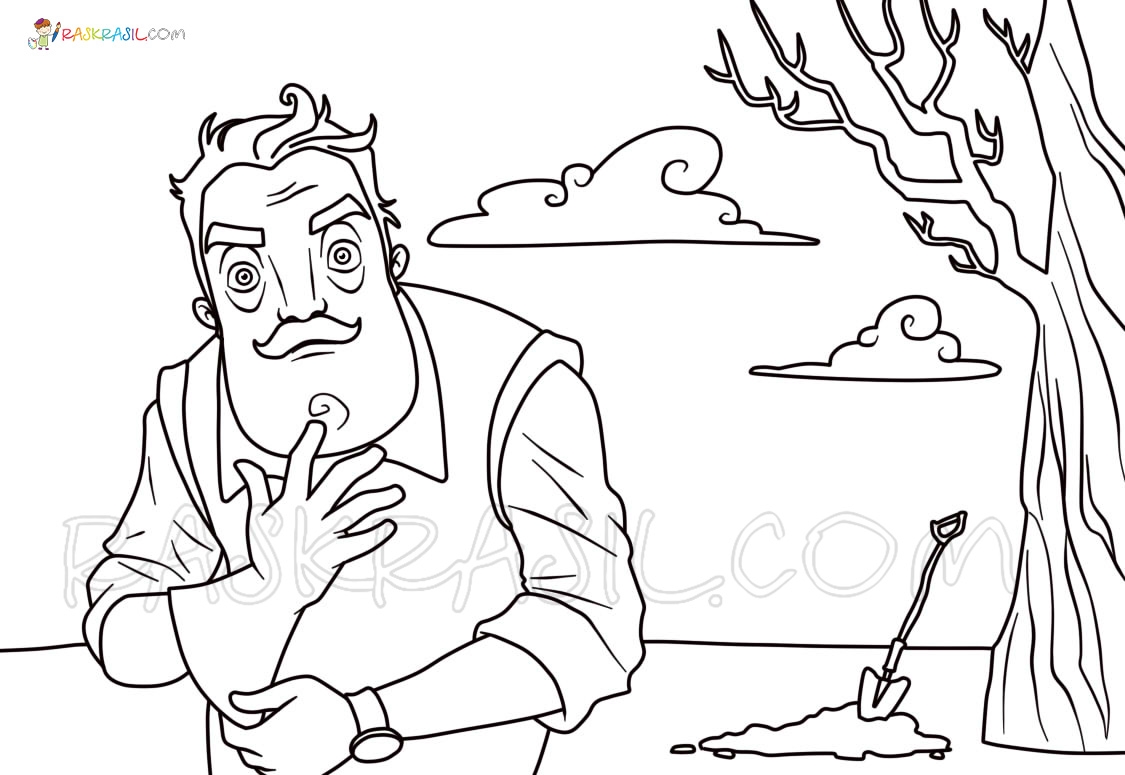 Hello Neighbor Coloring Pages 22 New Images Free Printable