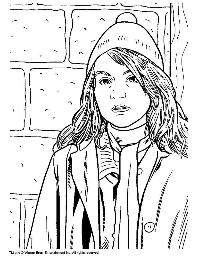 Hermione Granger Coloring Pages Hellokids