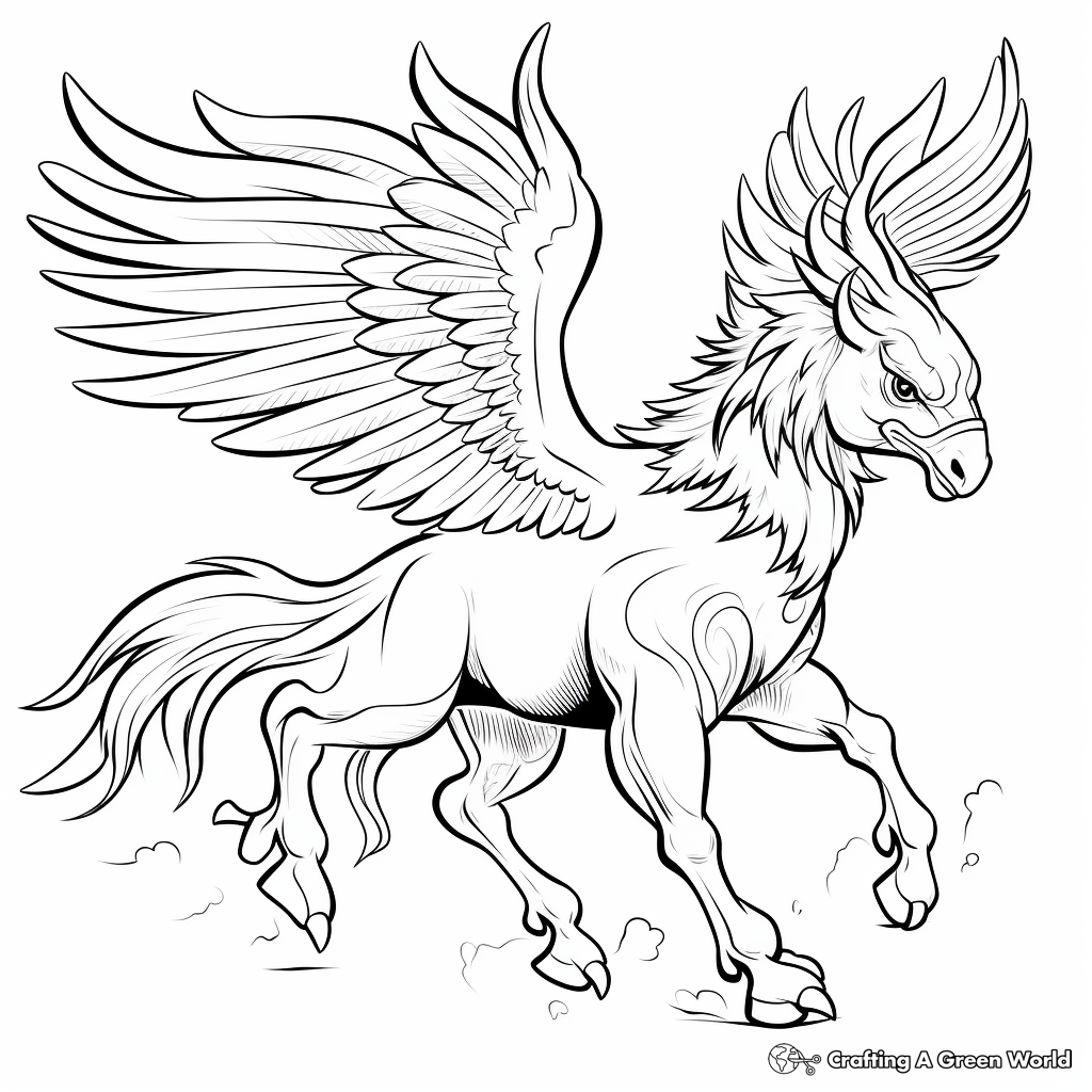 Hippogriff Coloring Pages Free Printable 