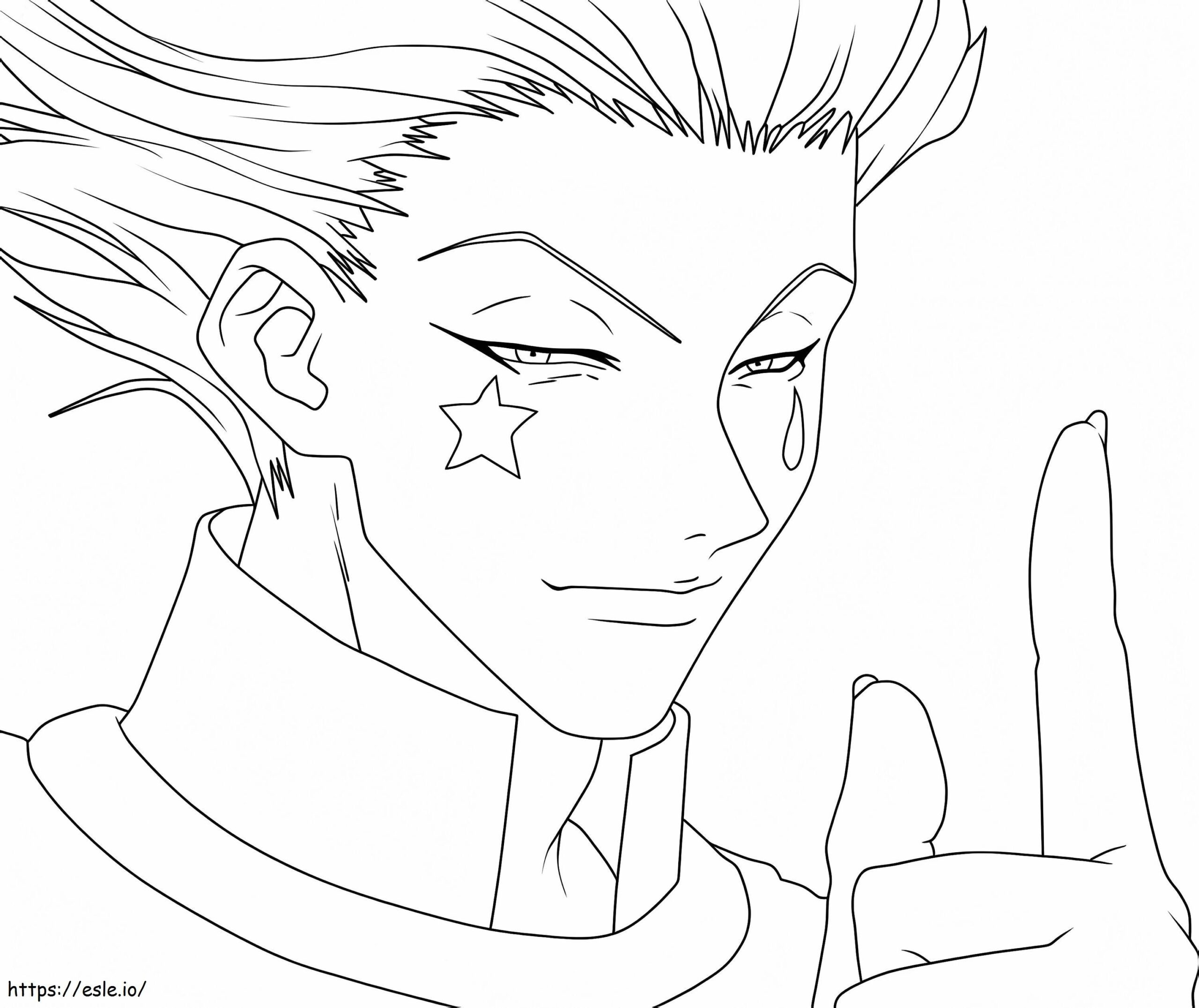 Hisoka From Hunter X Hunter Coloring Page