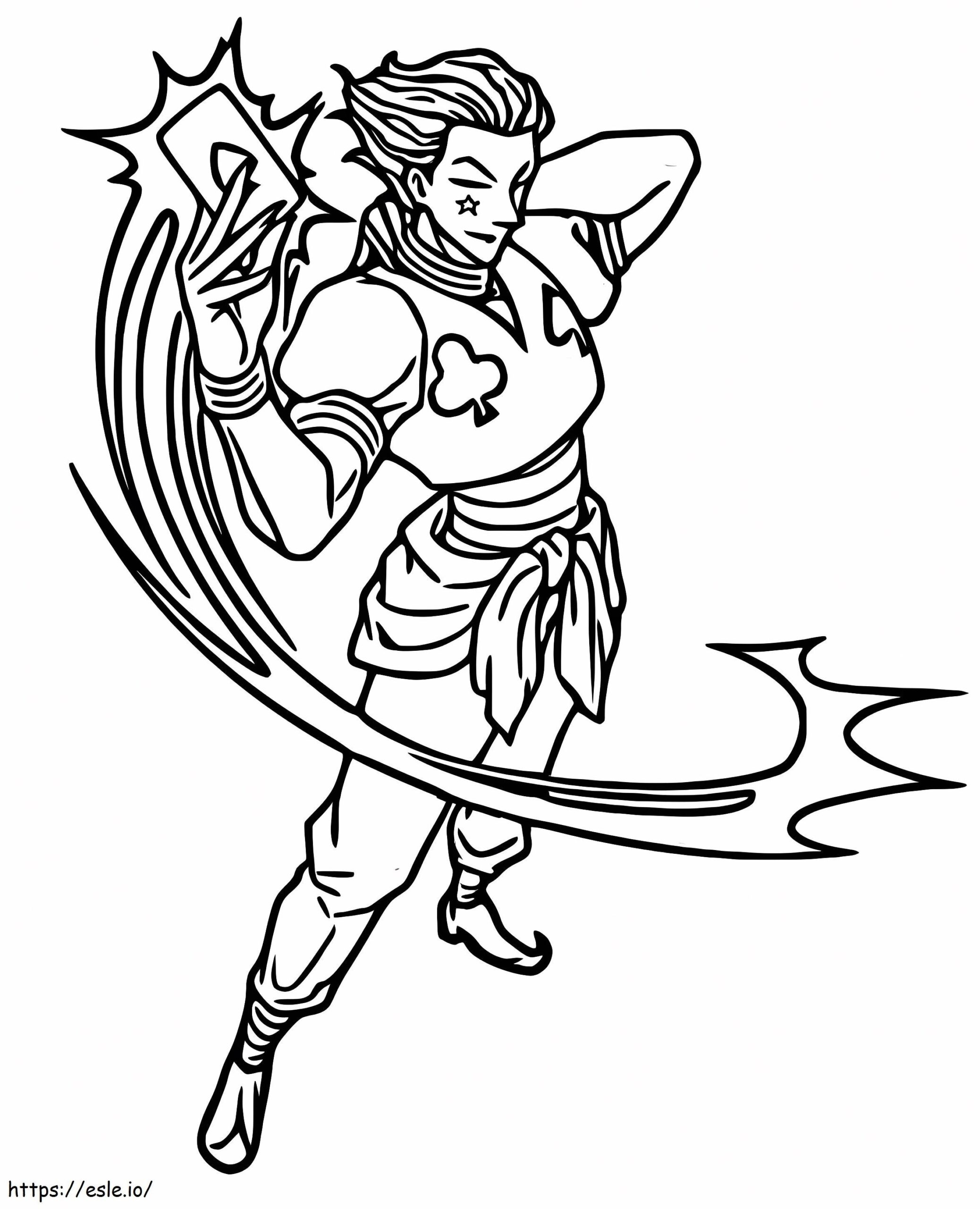 Hisoka Hunter X Hunter Coloring Page