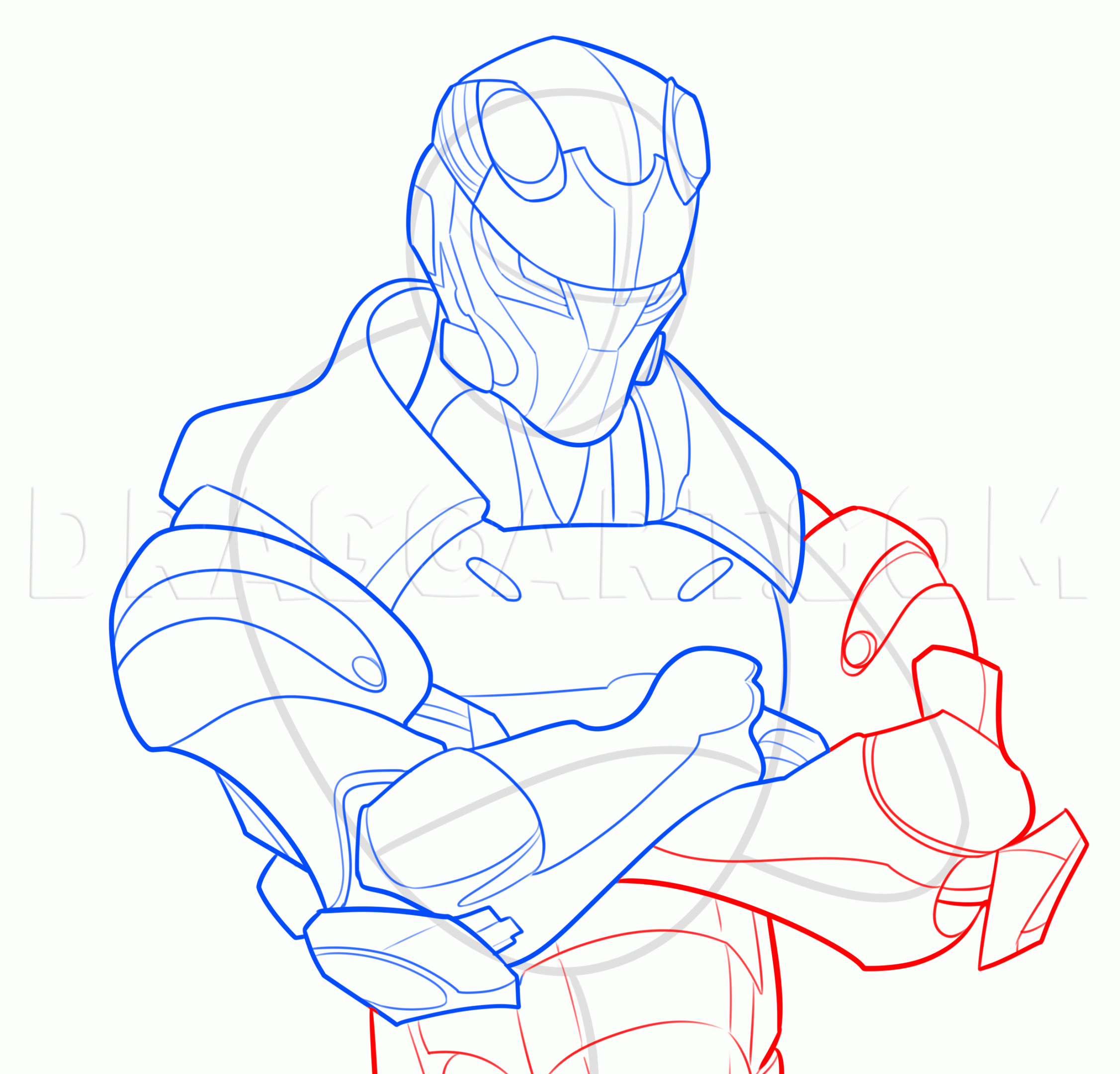 How To Draw Carbide From Fortnite Coloring Page Trace Drawing