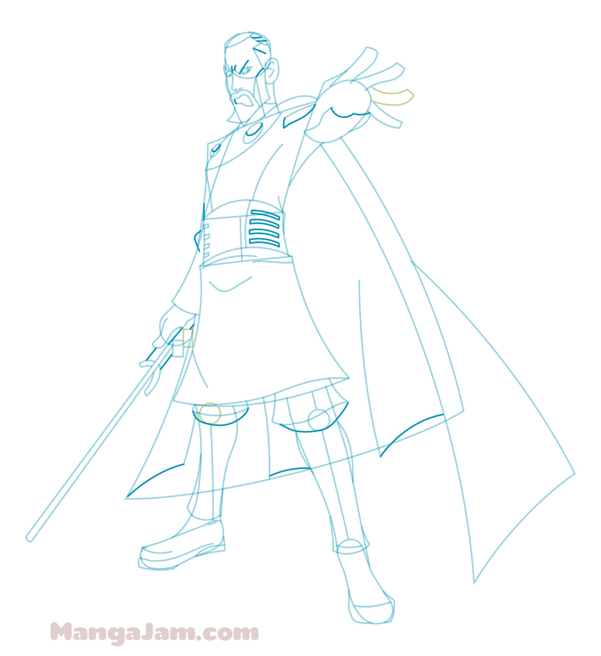 How To Draw Count Dooku From Star Wars MANGA JAM