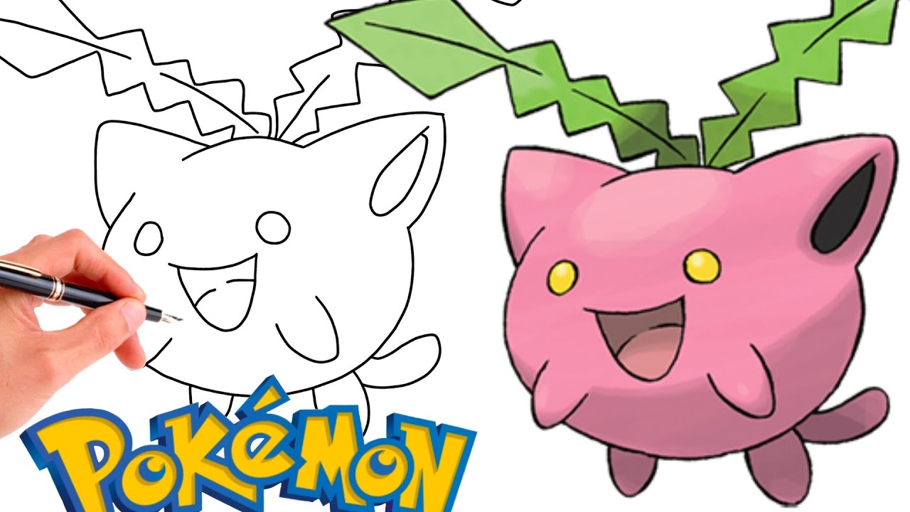 How To Draw HOPPIP POKEMON 187 Generation 2 YouTube