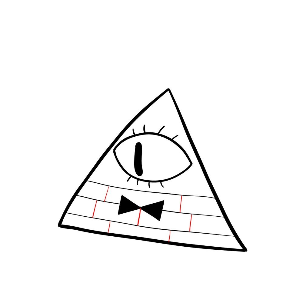 Gravity Falls Bill Cipher Coloring Page