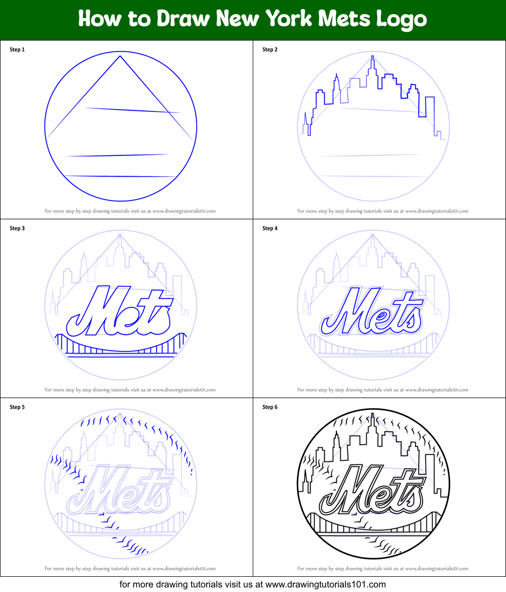 New York Mets Logo Coloring Page