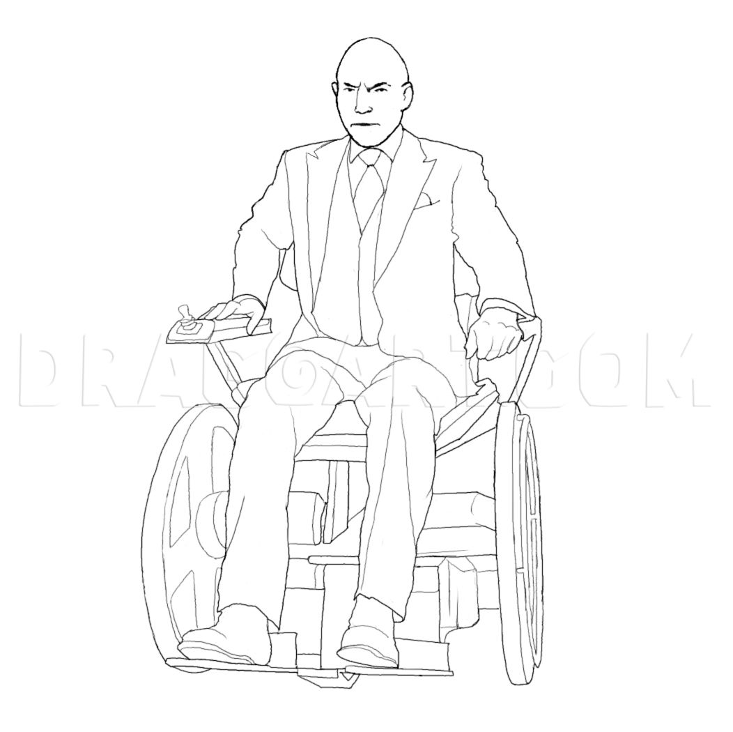 How To Draw Professor X Drawing Step By Step By Paintertwin DragoArt