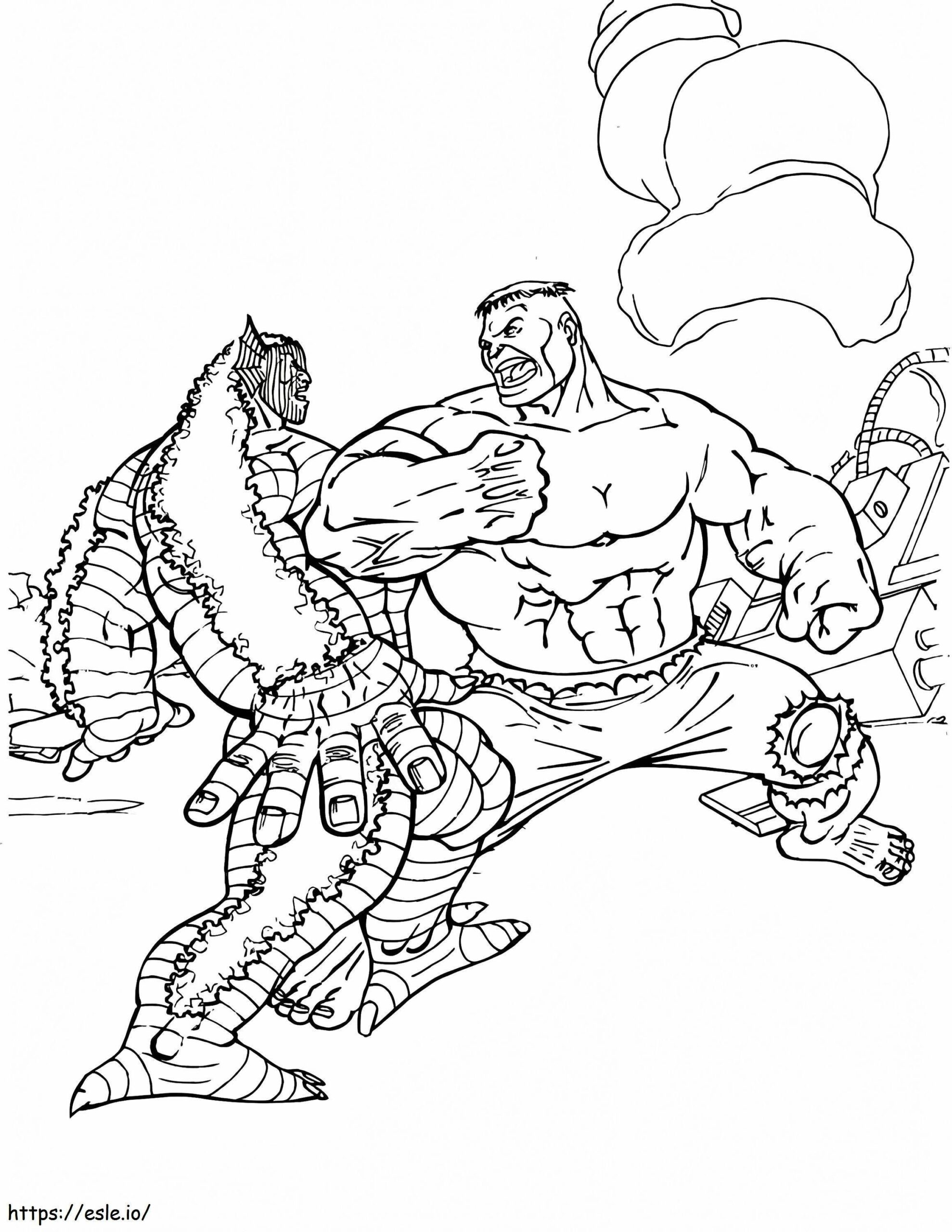 Hulk And Abomination Coloring Page