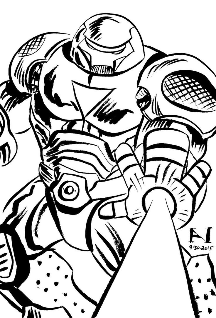 Hulkbuster Armor Coloring Pages