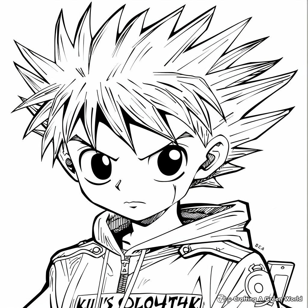 Killua Hunter X Hunter 1 Coloring Page