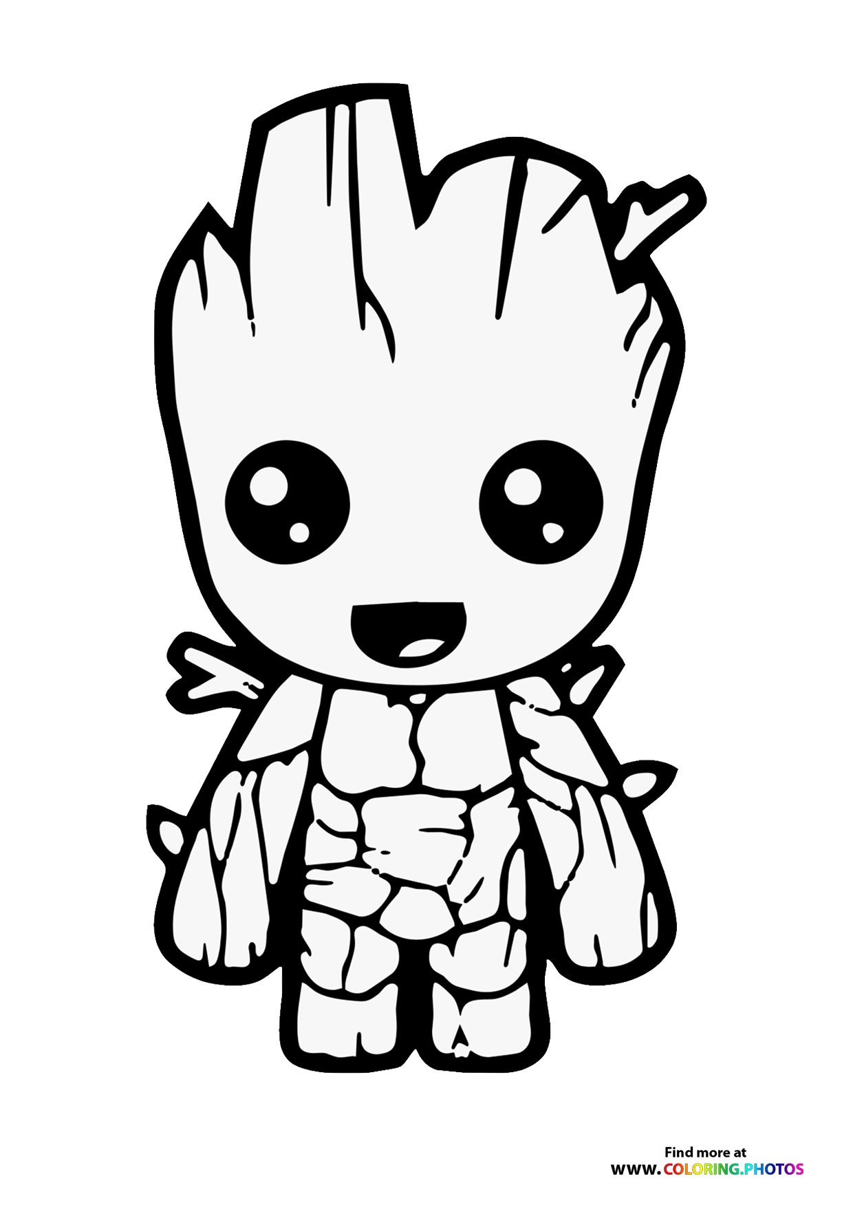 I Am Groot Coloring Pages For Kids 100 Free And Easy Printables