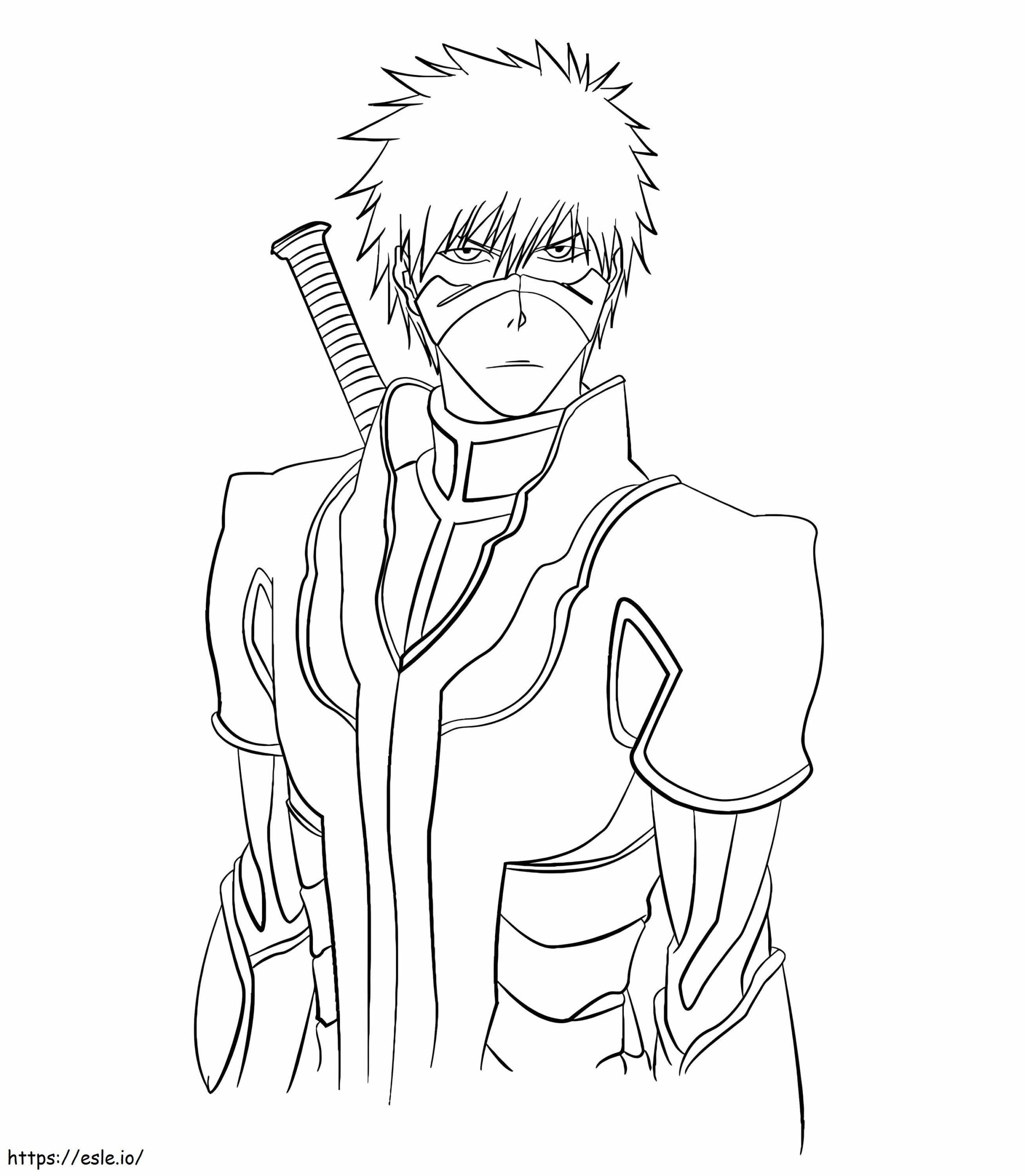 Ichigo Kurosaki From Bleach Coloring Page