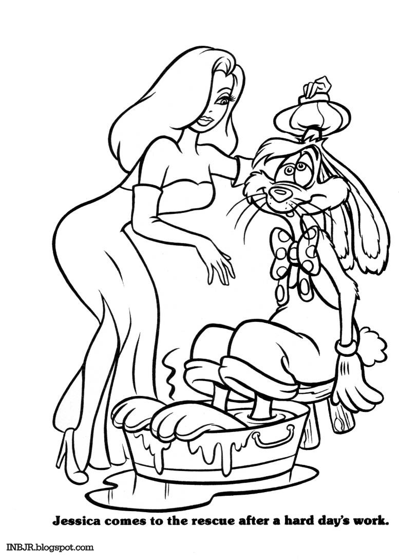 ImNotBad A Jessica Rabbit Site Coloring Book Jessica And Roger Rabbit