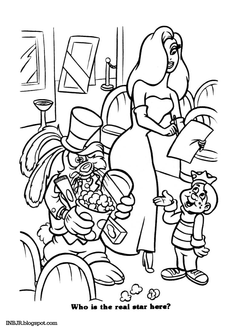 Printable Jessica Rabbit Coloring Page Printable