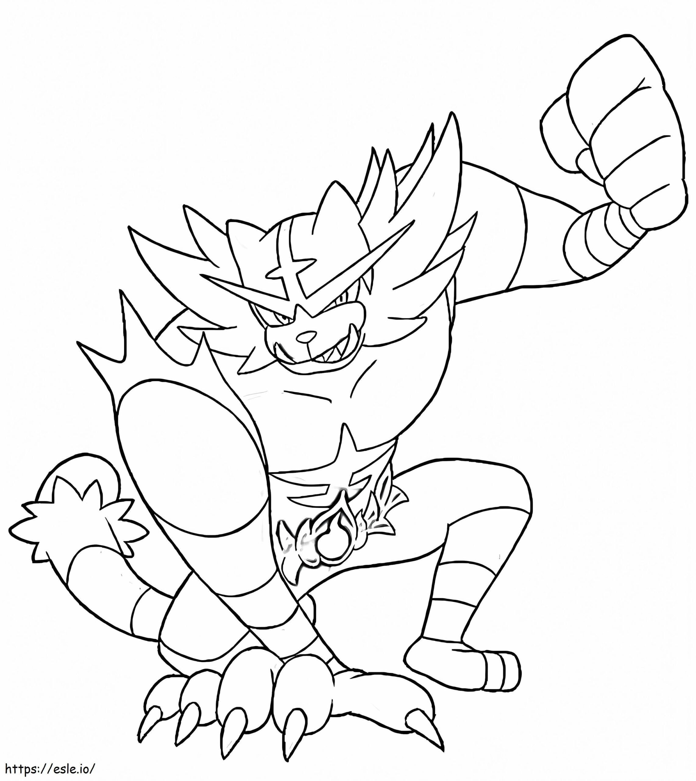 Incineroar 3 Coloring Page