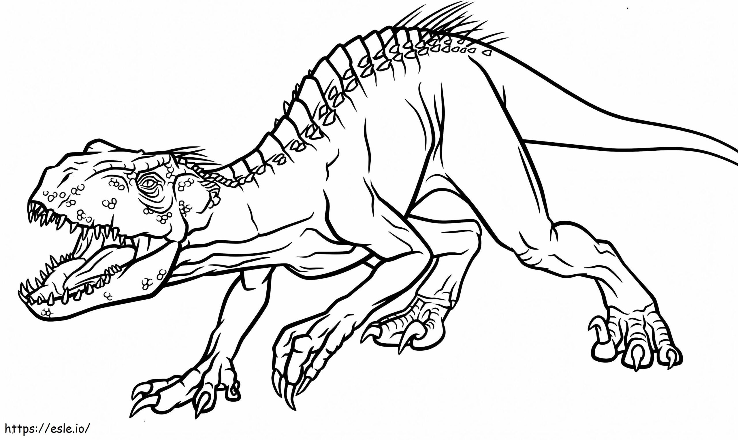 Indoraptor 2 Coloring Page