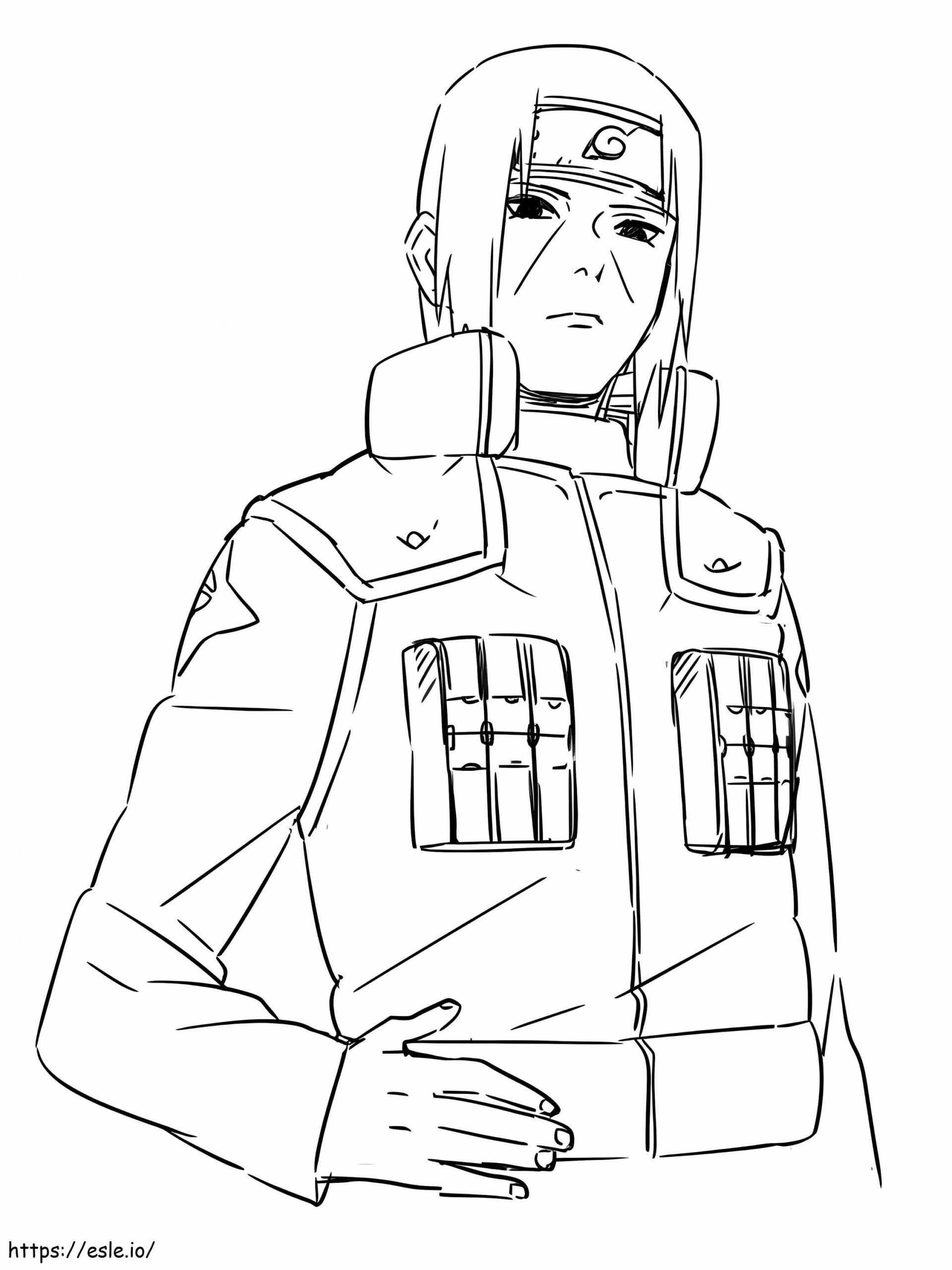 Itachi Smiling Coloring Page Printable