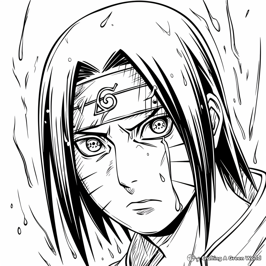 Itachi Coloring Pages Free Printable 