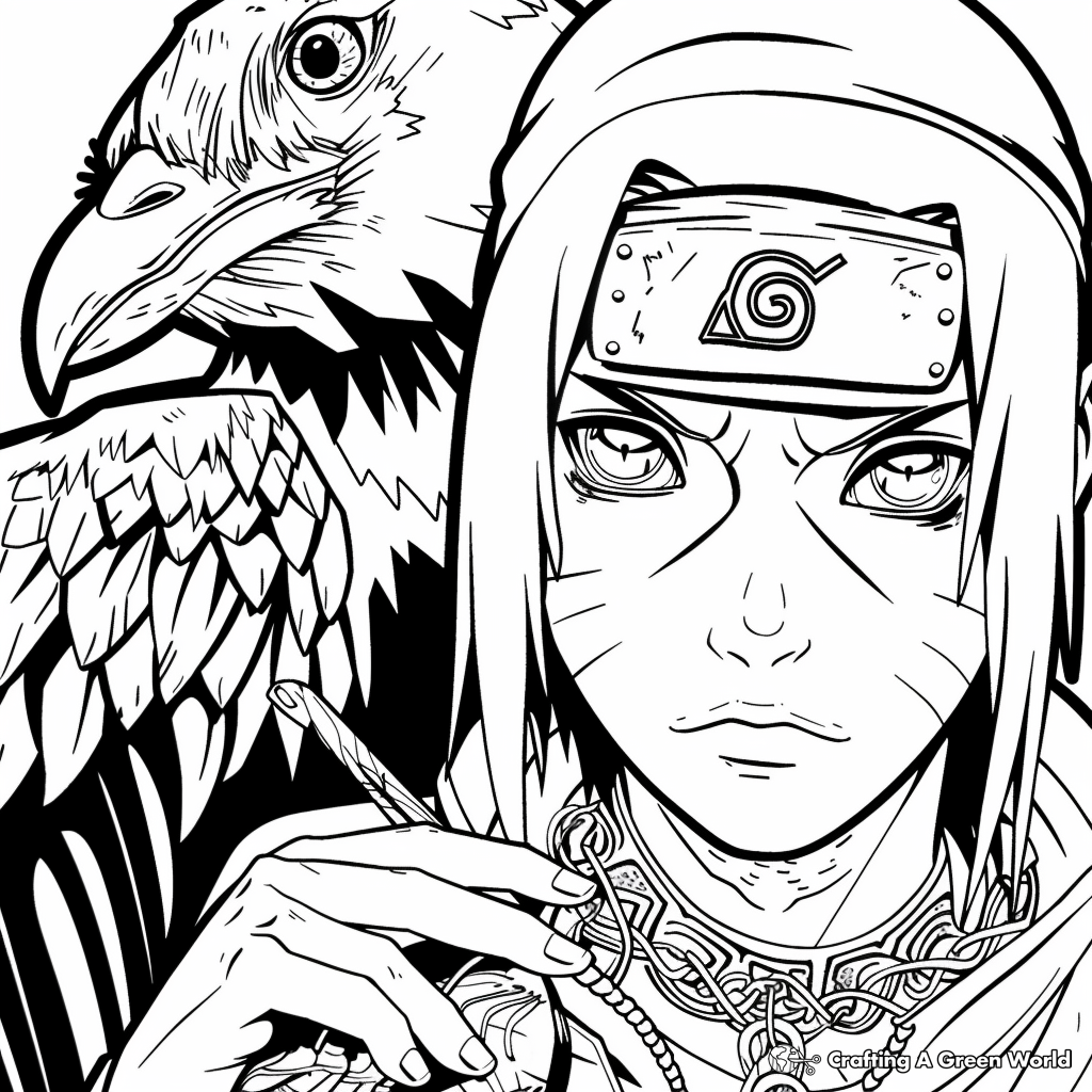 Itachi Art Coloring Pages Printable