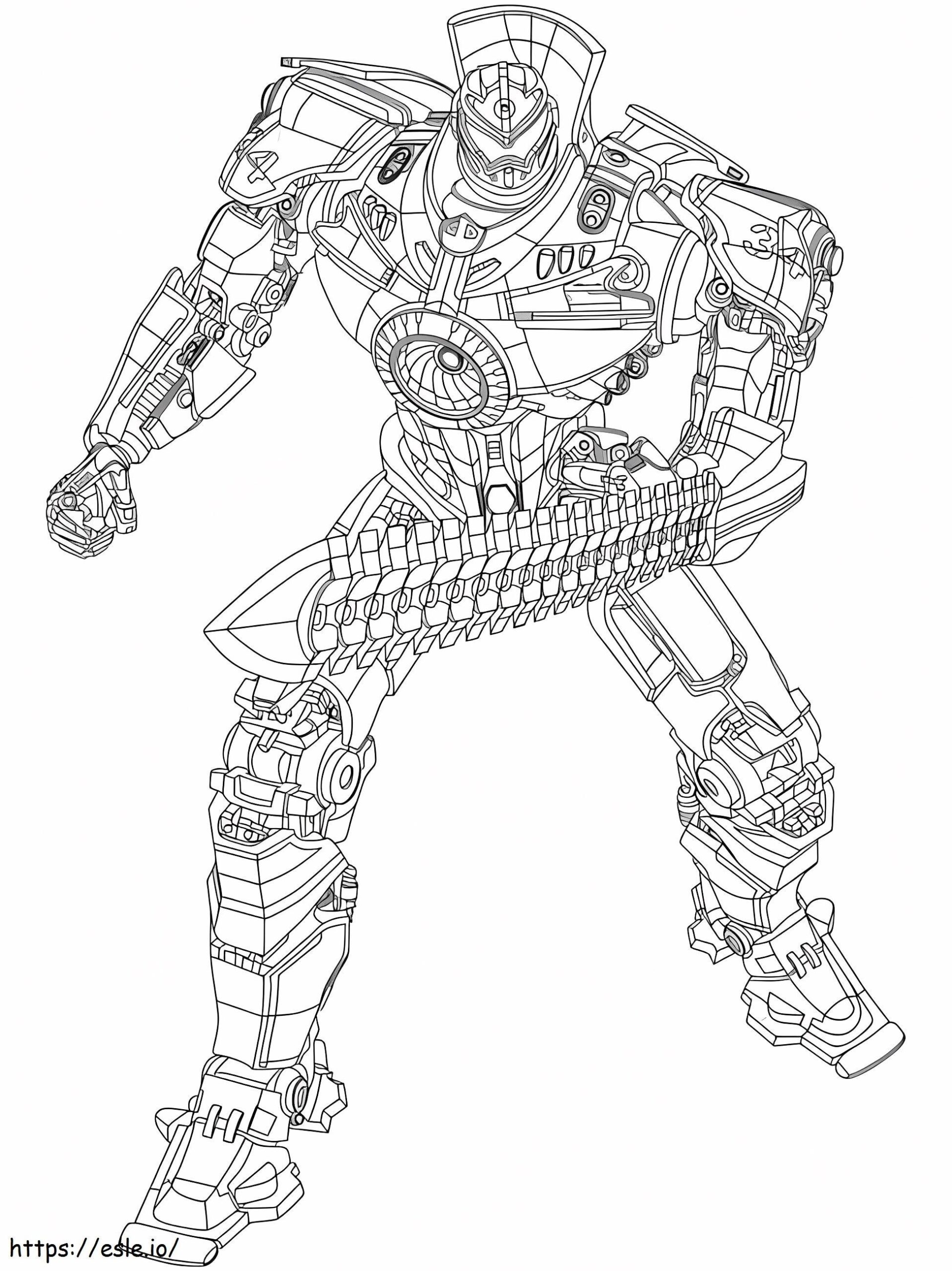 Jaeger From Pacific Rim Coloring Page