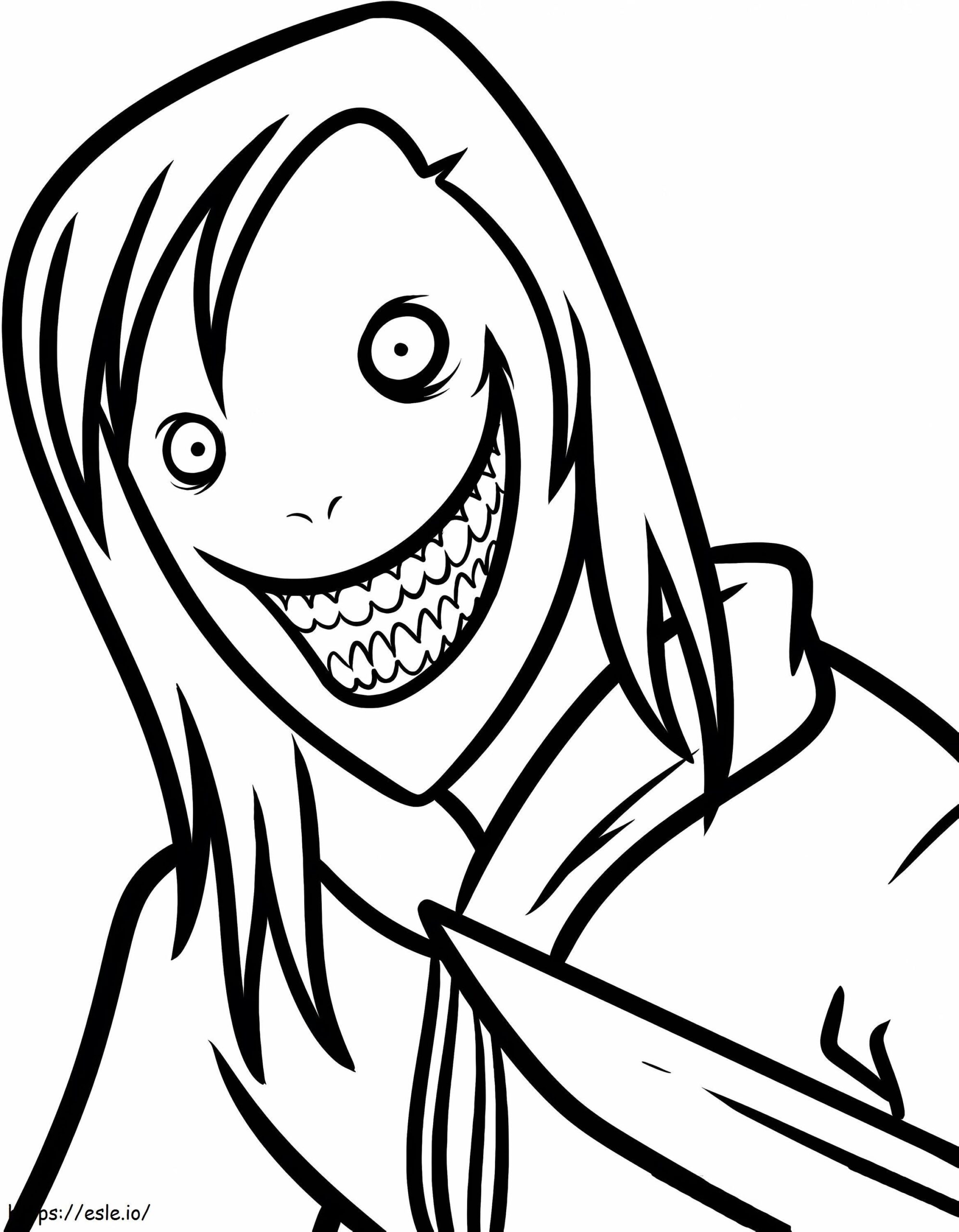 Jeff The Killer Coloring Page